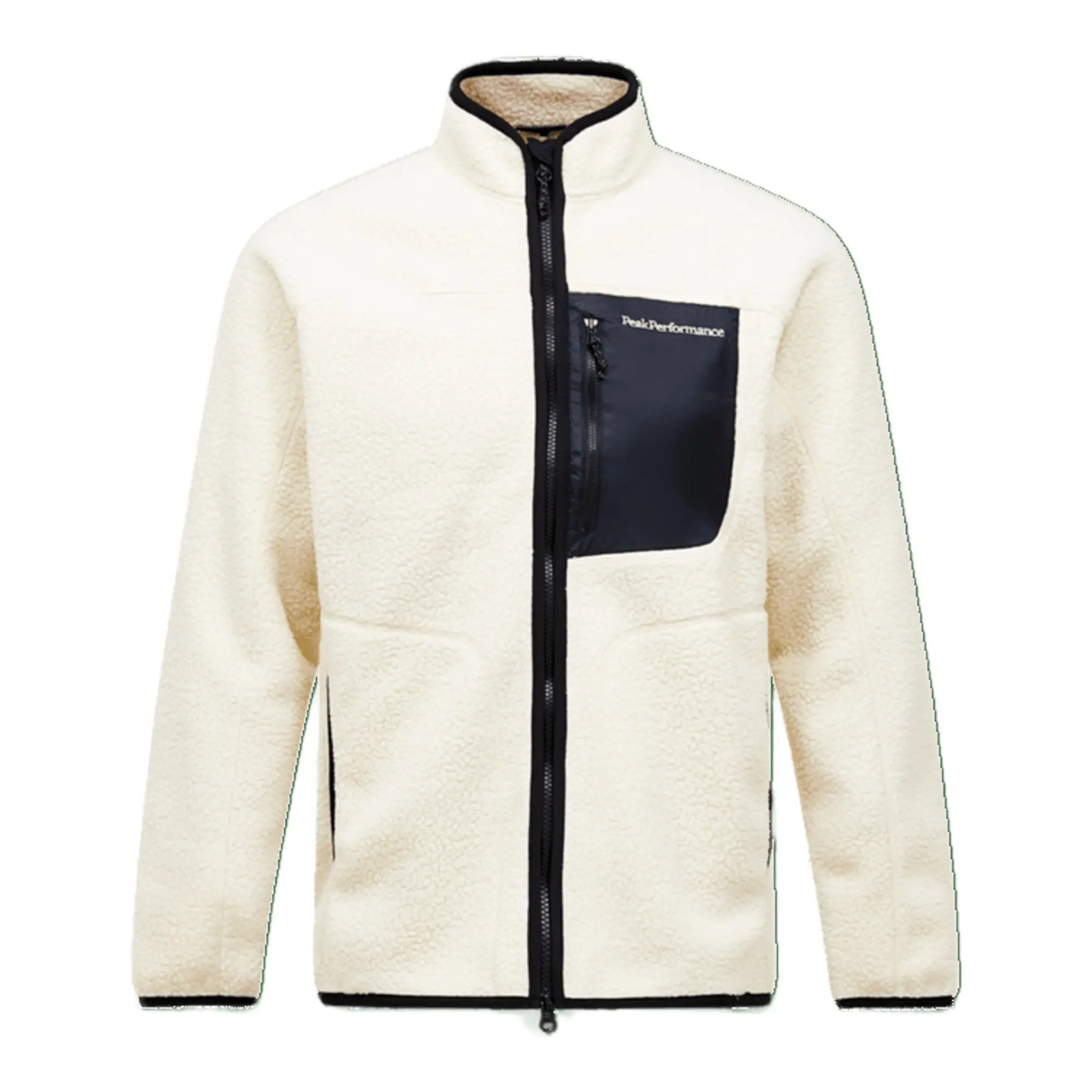 Product image 1 of 7 of Peak Performance Men's NatureRush Pile Zip Jacket - Sand Fog/Black