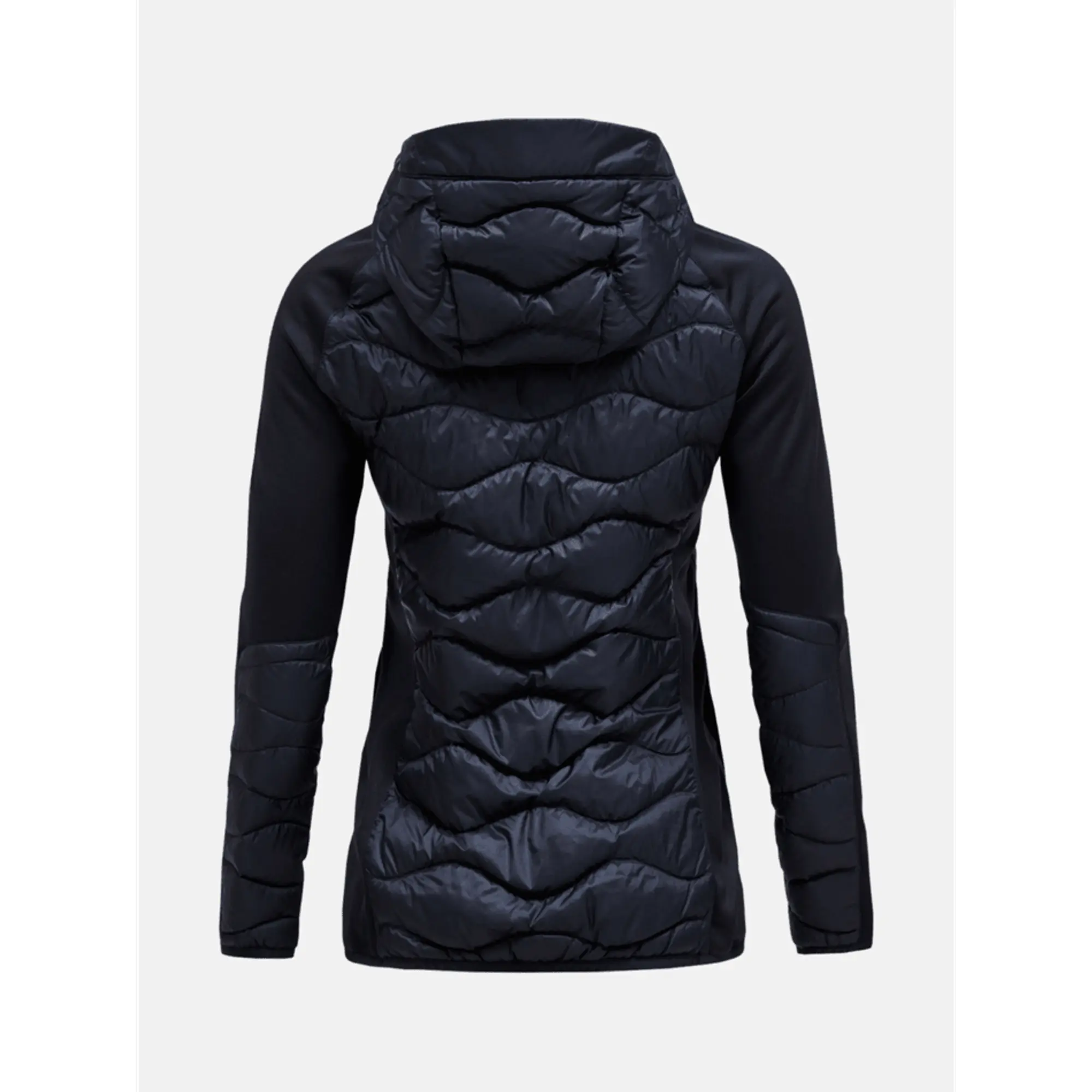 Product image 7 of 9 of Peak Performance Women's Helium Hybrid Down Hooded Jacket - Black