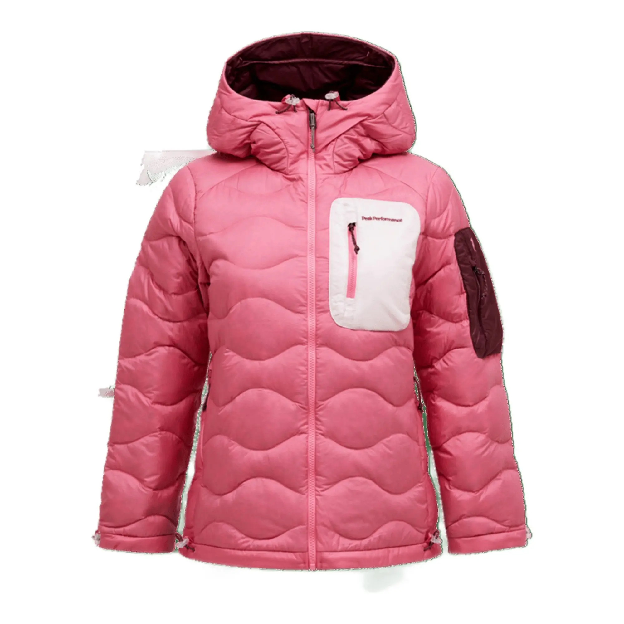 Product image 1 of 10 of Peak Performance Women's Helium Utility Down Hooded Jacket - Mountain Blush/Frosted Blossom