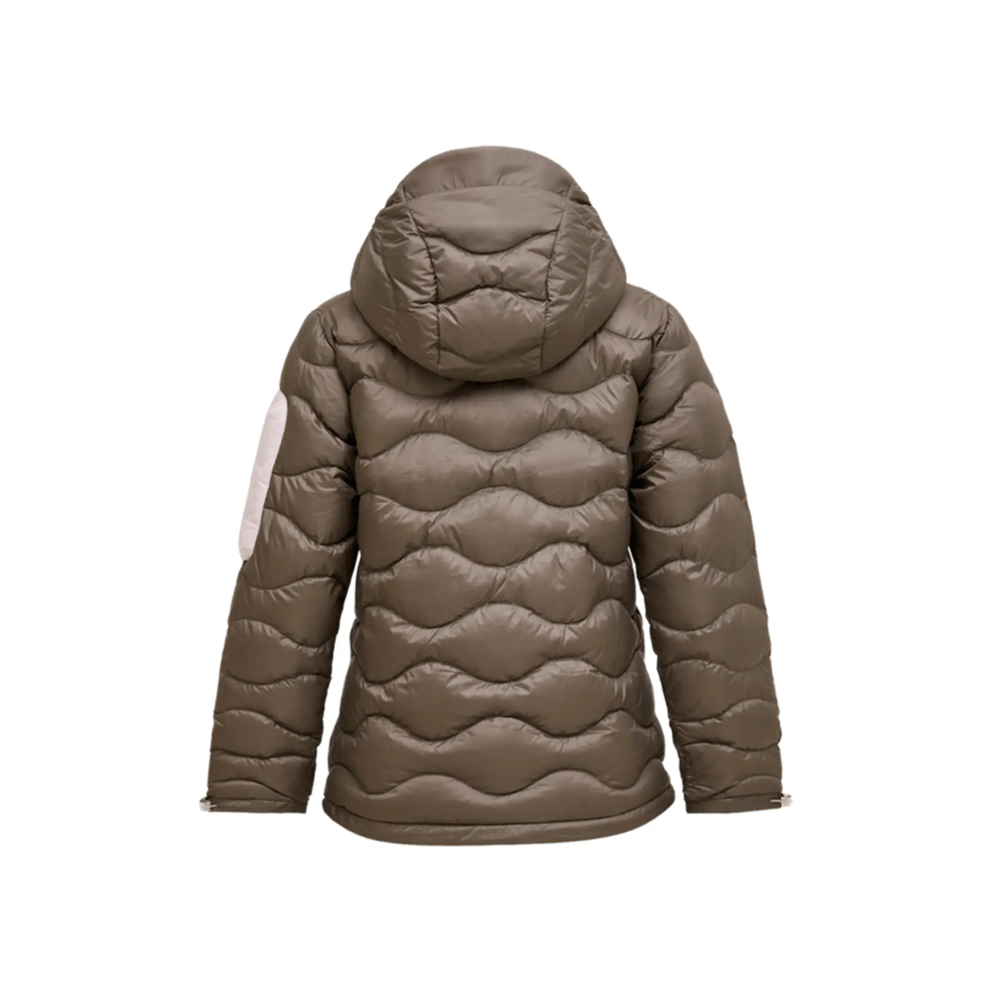Product image 2 of 4 of Peak Performance Women's Helium Utility Down Hooded Jacket - Terrain Tan/Mountain Blush