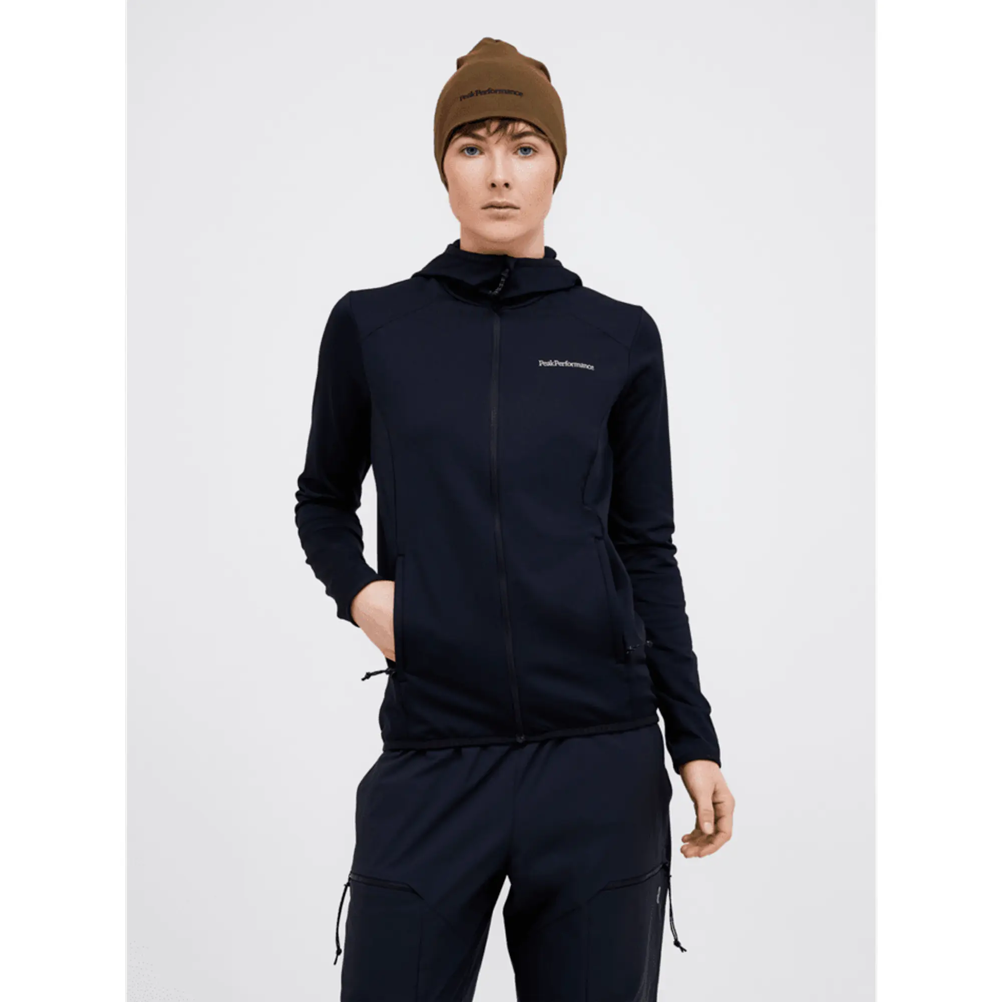 Product image 2 of 7 of Peak Performance Women's Light Zip Hoodie - Black