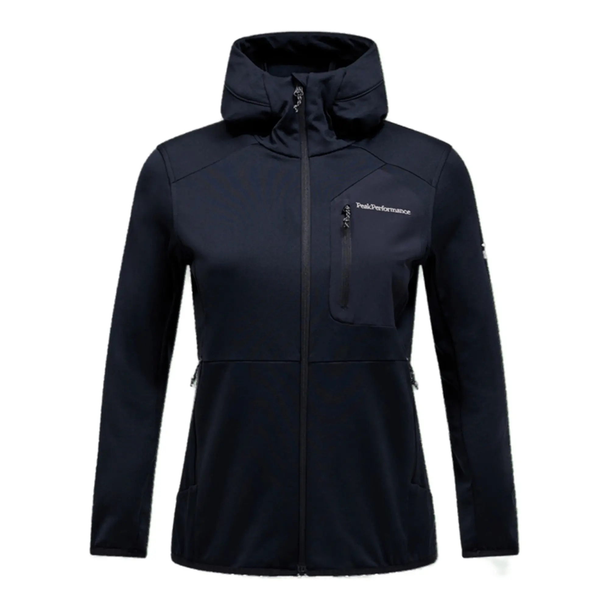 Product image 1 of 7 of Peak Performance Women's Utility Light Zip Hoodie - Black/Black
