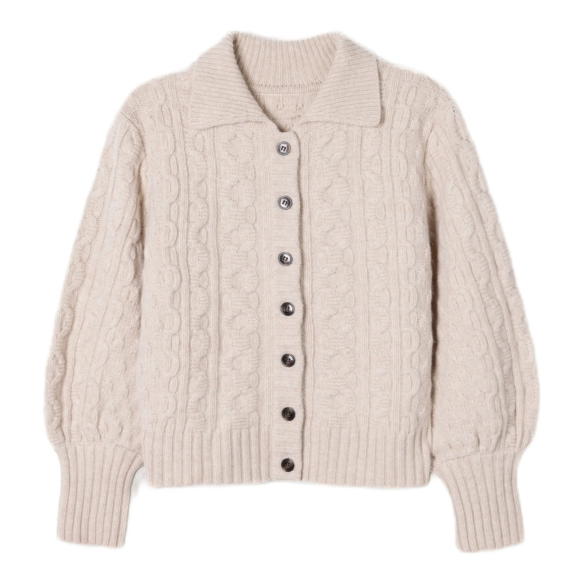 Product image 1 of 6 of Penelope Chilvers Women's Cornwall Wool Cardigan - Cream