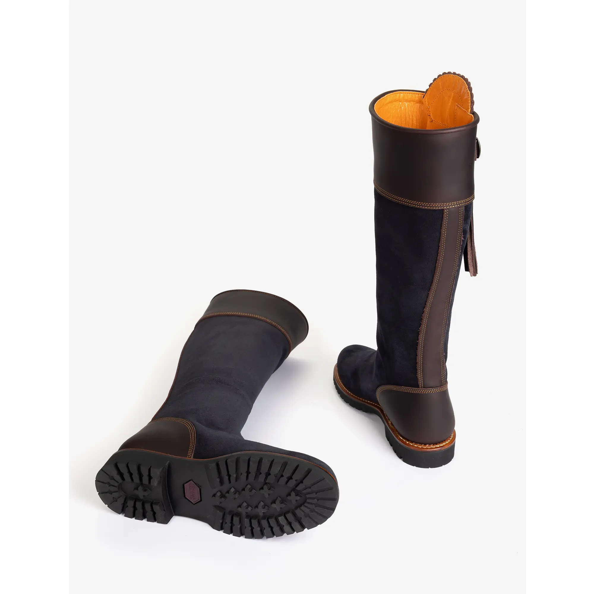 Product image 4 of 4 of Penelope Chilvers Women's Inclement Long Tassel Boots Generous Fit - Navy/Dark Brown