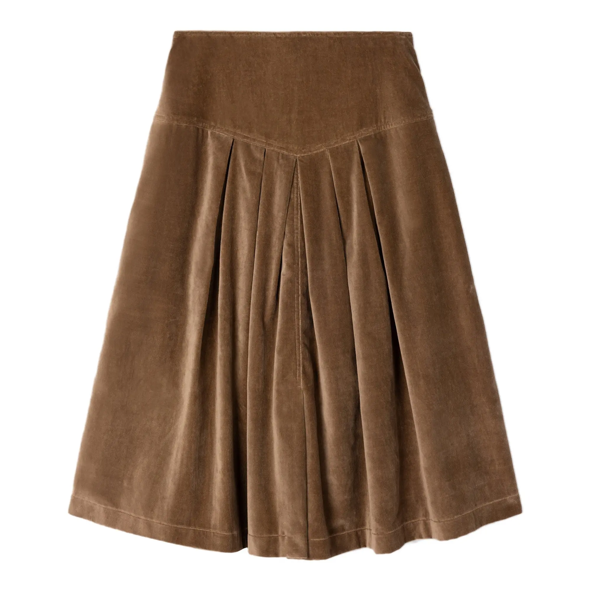 Product image 1 of 8 of Penelope Chilvers Women's Lancaster Cotton Velvet Skirt - Tan