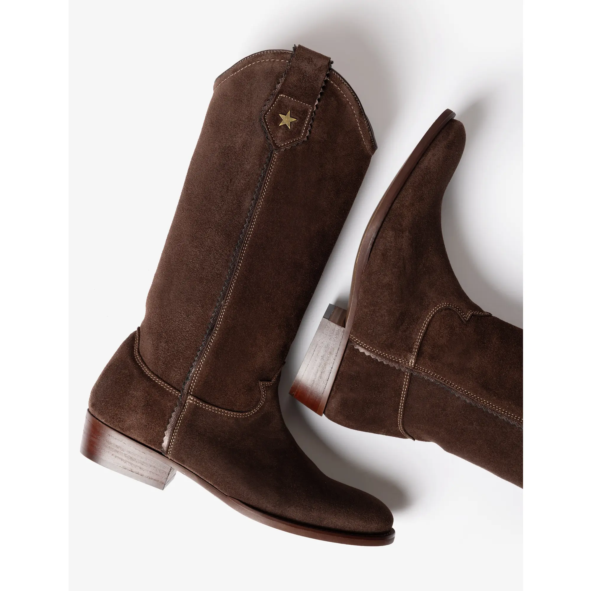 Product image 3 of 5 of Penelope Chilvers Women's Topanga Suede Boots - Bitter Chocolate
