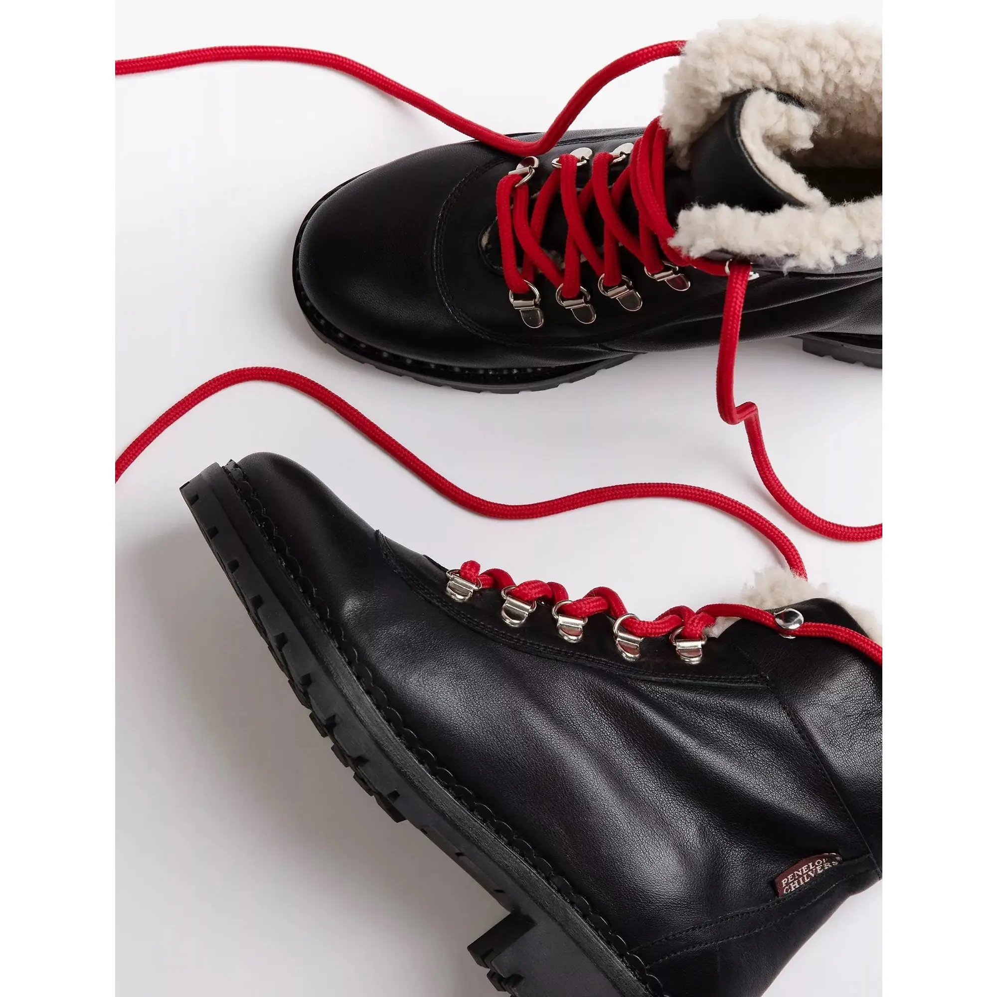 Product image 4 of 6 of Penelope Chilvers Women's Cortina Leather/Shearling Boot - Black