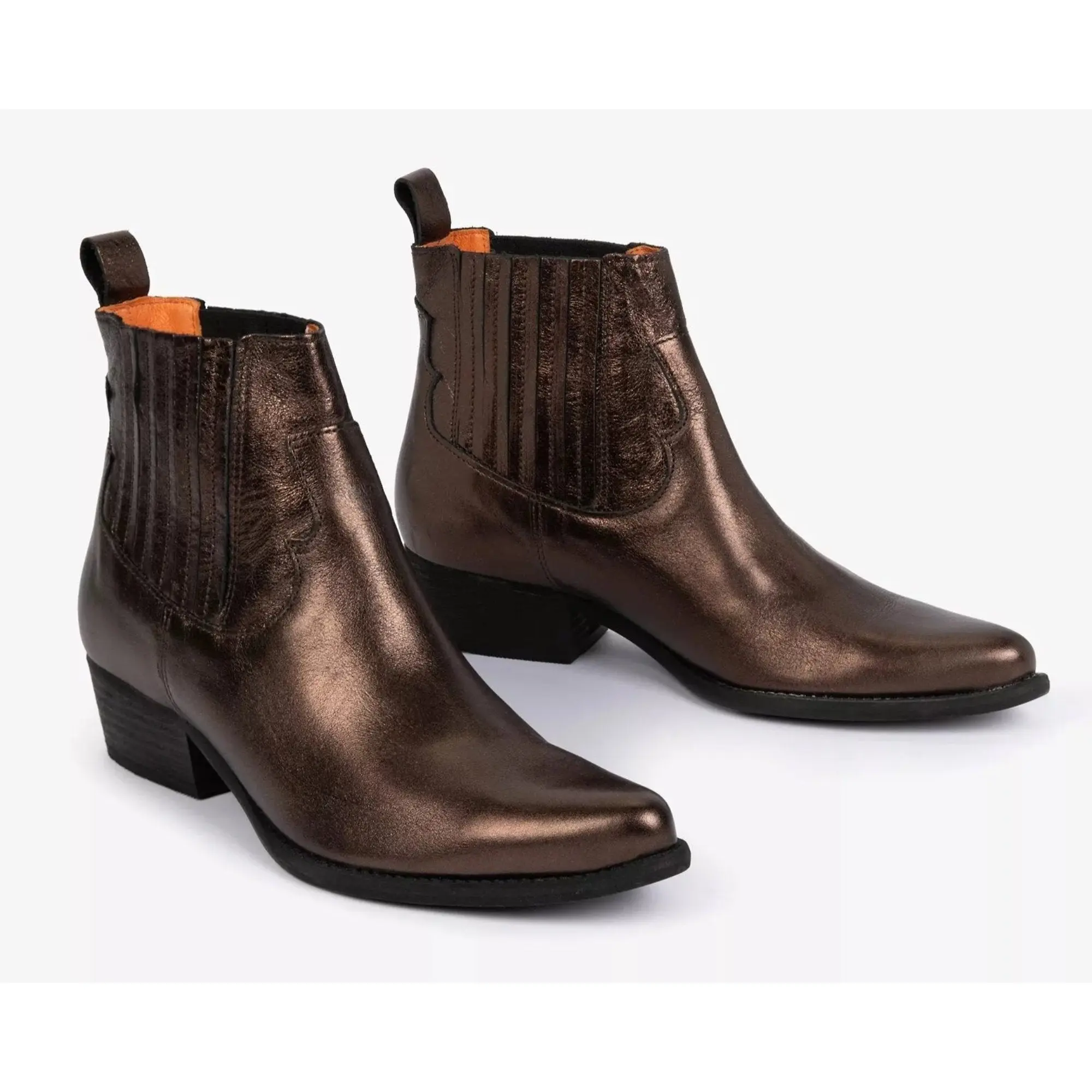 Product image 2 of 6 of Penelope Chilvers Women's Frontier Metallic Leather Boot - Walnut