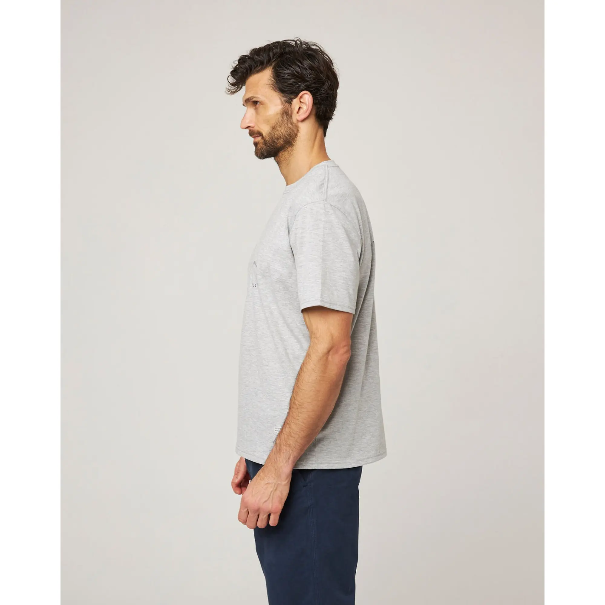 Product image 5 of 9 of Peregrine Men's Made In England Graphic T-Shirt - Light Grey