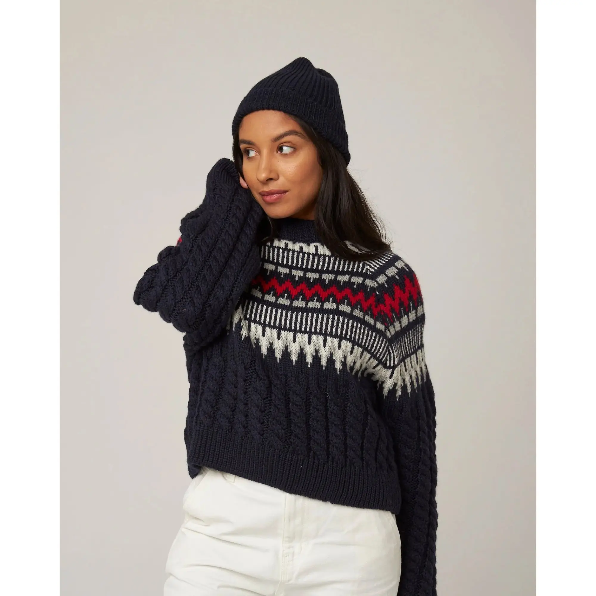 Product image 5 of 6 of Peregrine Porter Ribbed Beanie - Navy