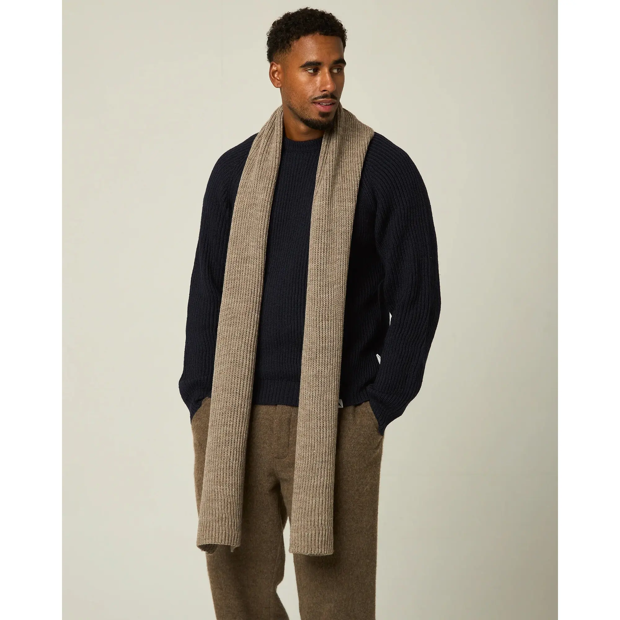 Product image 4 of 6 of Peregrine Porter Ribbed Scarf - Oak