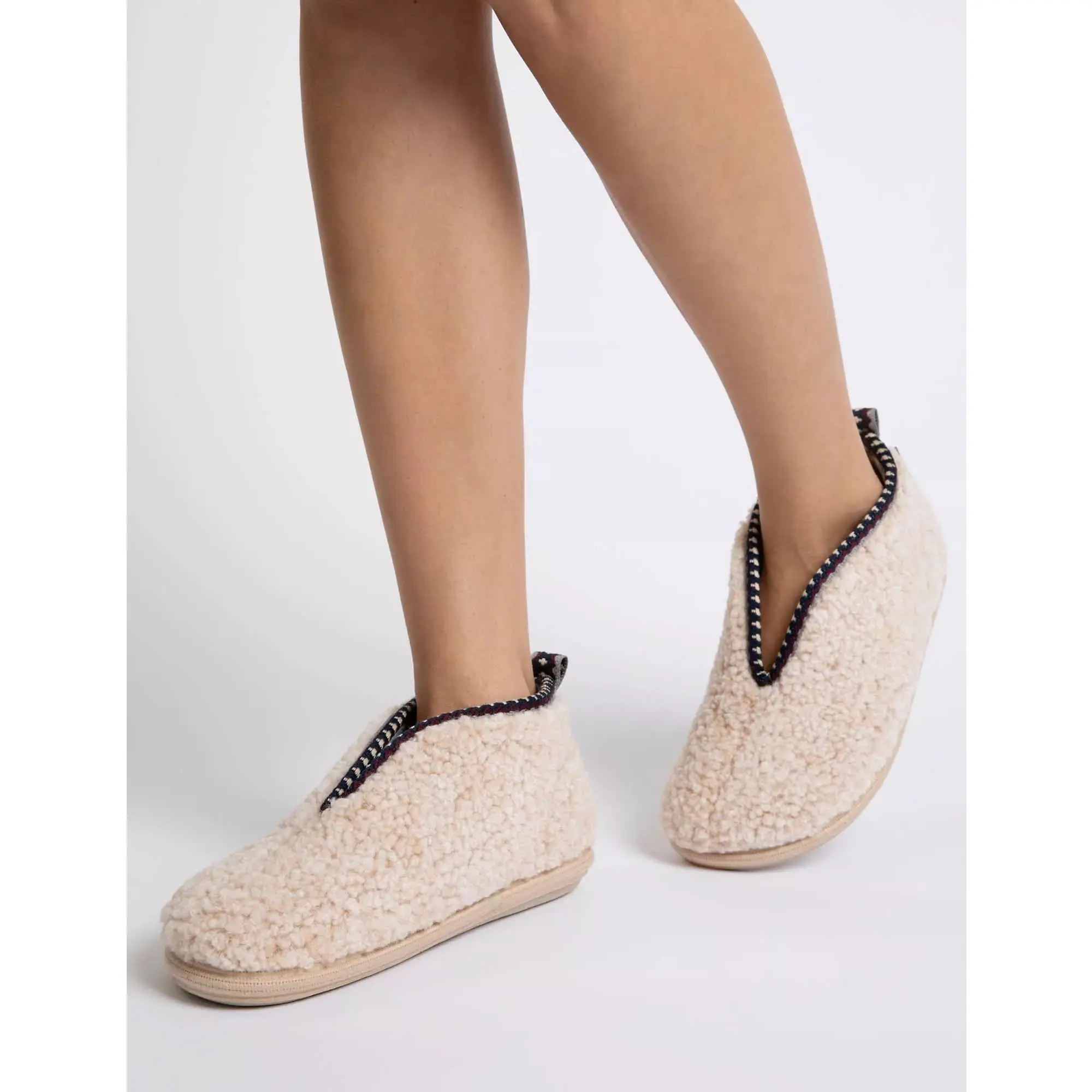 Product image 5 of 5 of Penelope Chilvers Women's Puck Fleece Slipper - Ivory