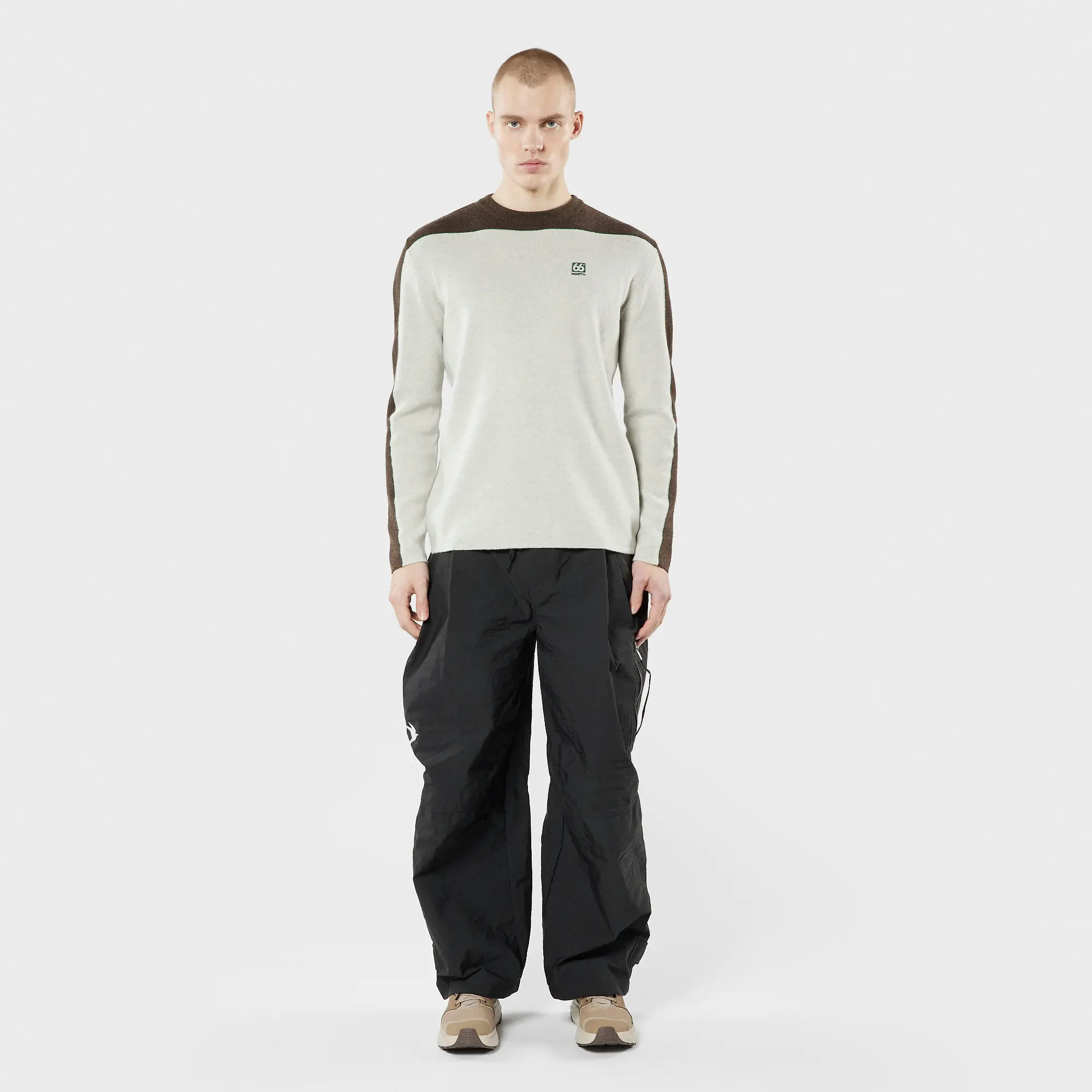 Product image 4 of 4 of 66°North Men's Vatnajokull Knitted Sweater - Dark Stone