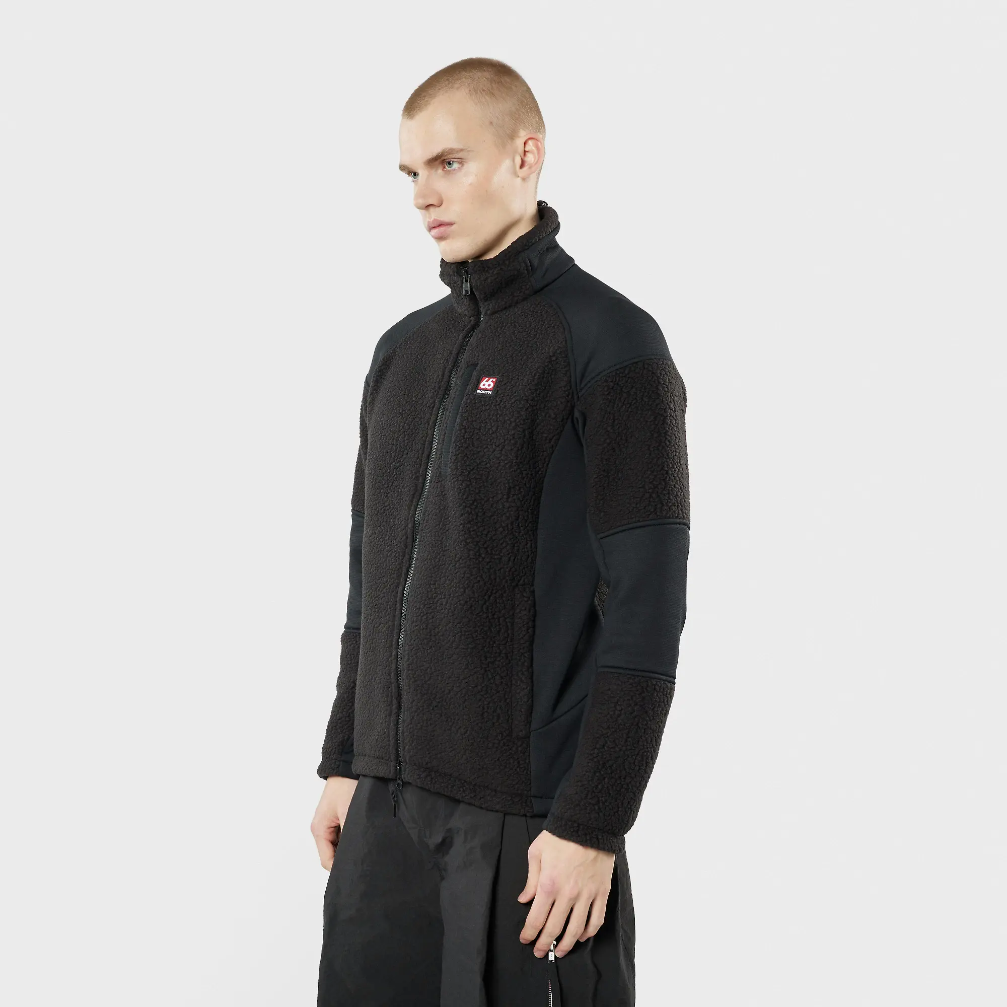 Product image 4 of 9 of 66°North Men's Tindur Technical Shearling Jacket - Black