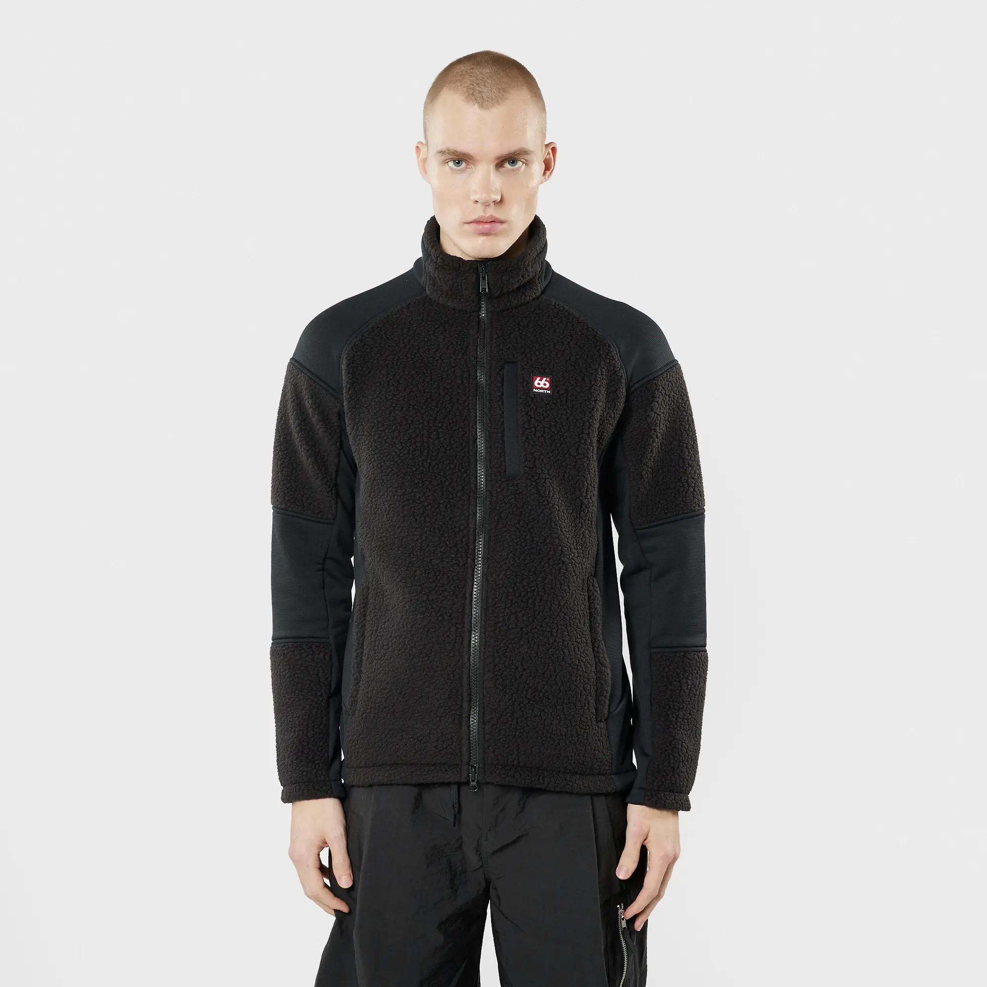 Product image 2 of 9 of 66°North Men's Tindur Technical Shearling Jacket - Black