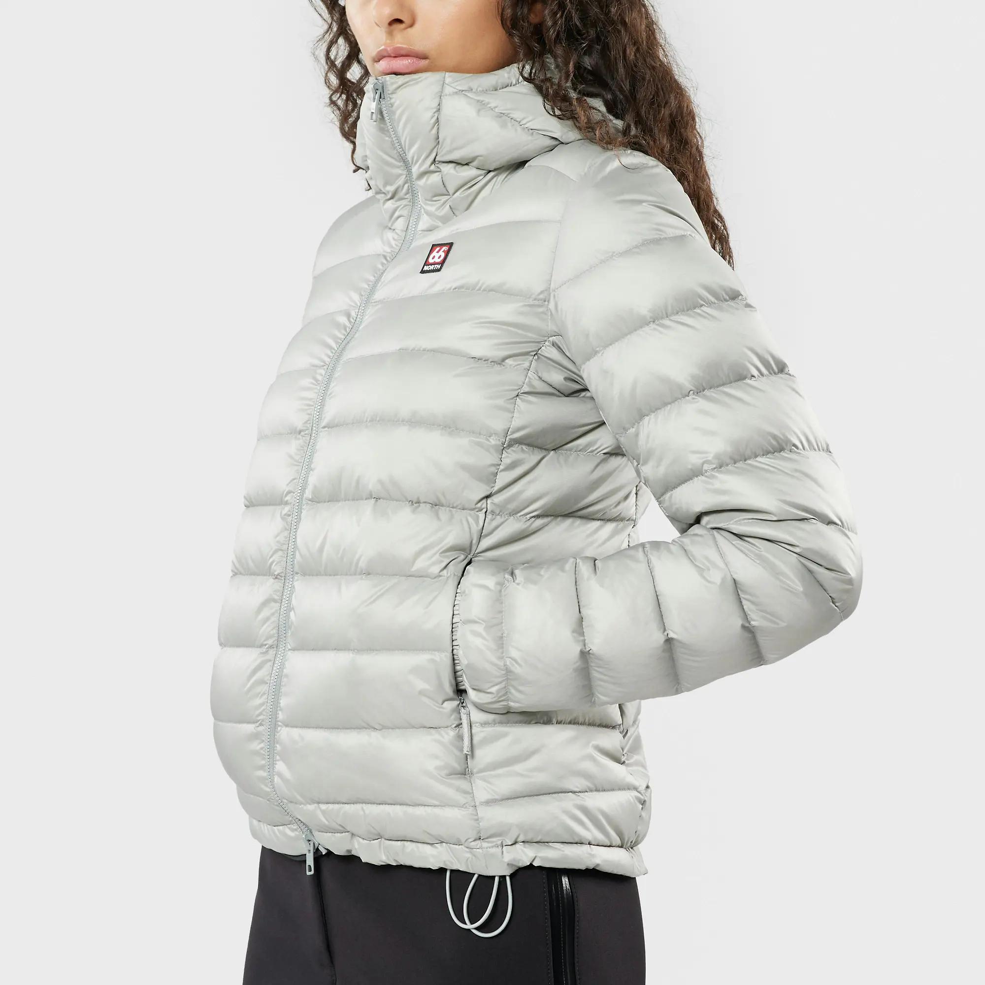 Product image 4 of 9 of 66°North Women's Keilir Down Jacket - Grey Sky