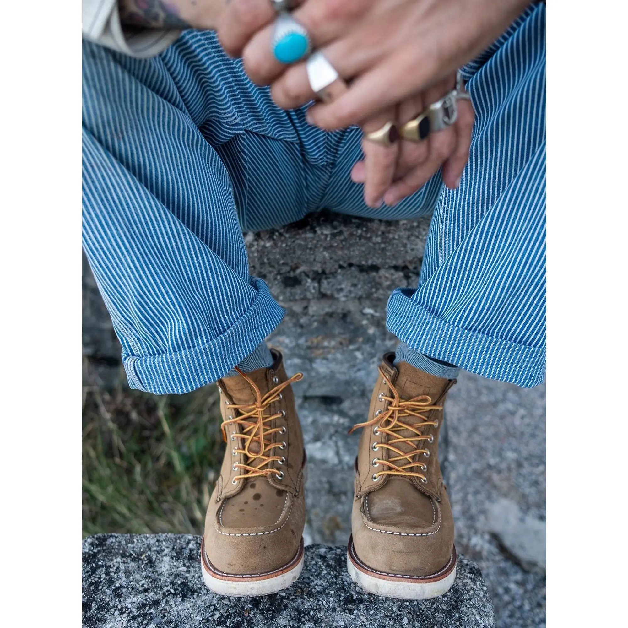 Product image 8 of 9 of Red Wing Classic Moc Toe 6" Boot Mohave Leather - Olive - Style 8881