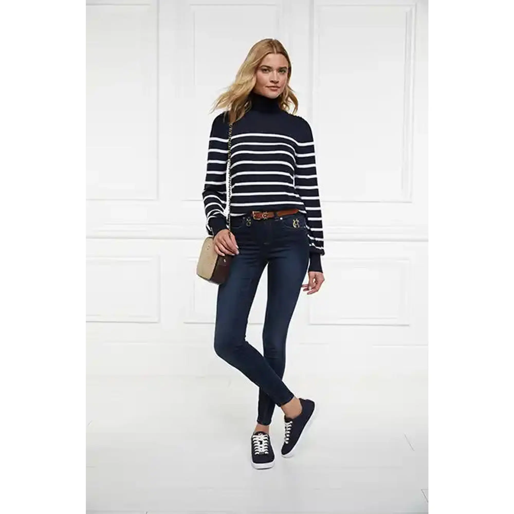 Product image 6 of 12 of Holland Cooper Women's Chelsea Court Trainers - Ink Navy