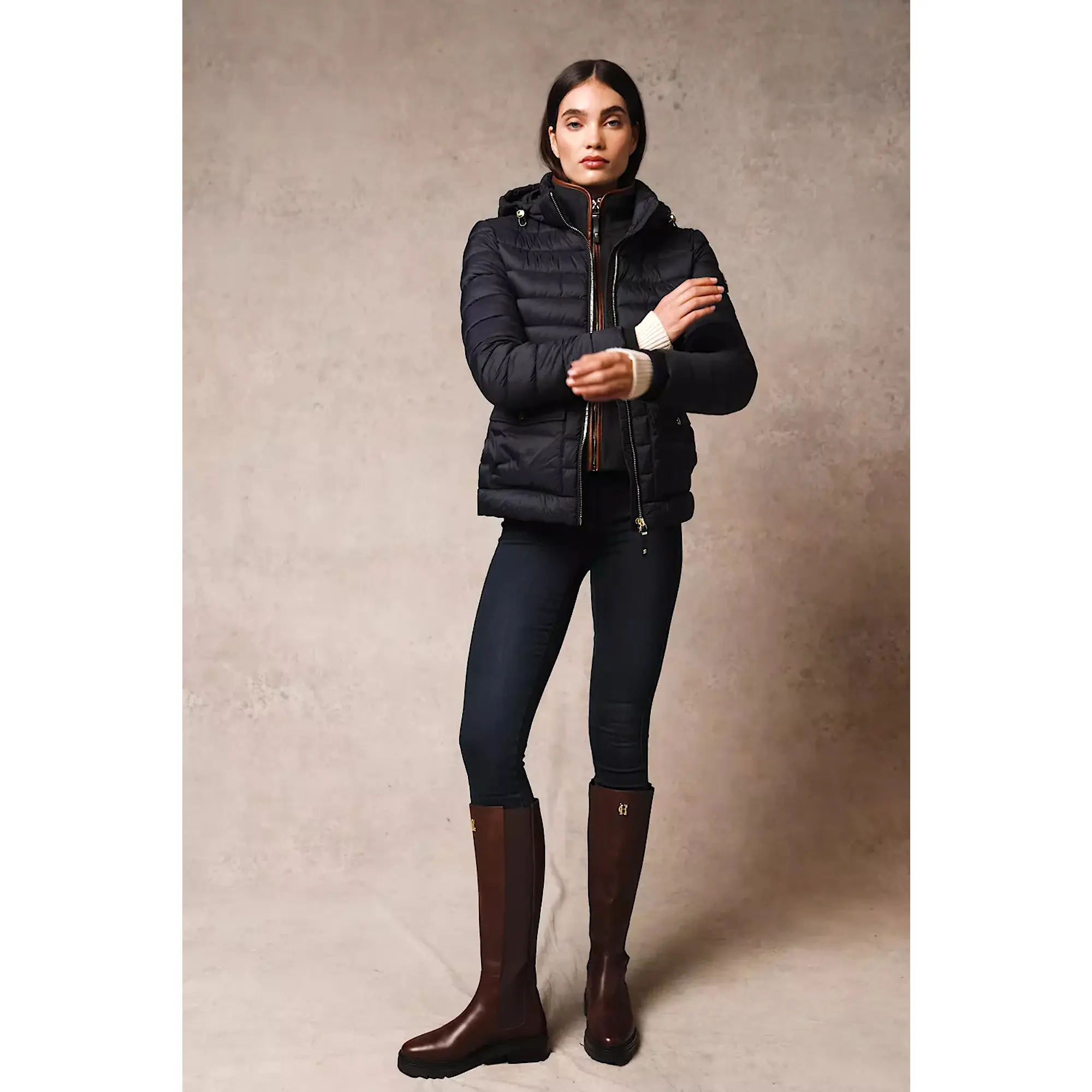 Product image 6 of 7 of Holland Cooper Women's Pearson Hybrid Jacket - Ink Navy