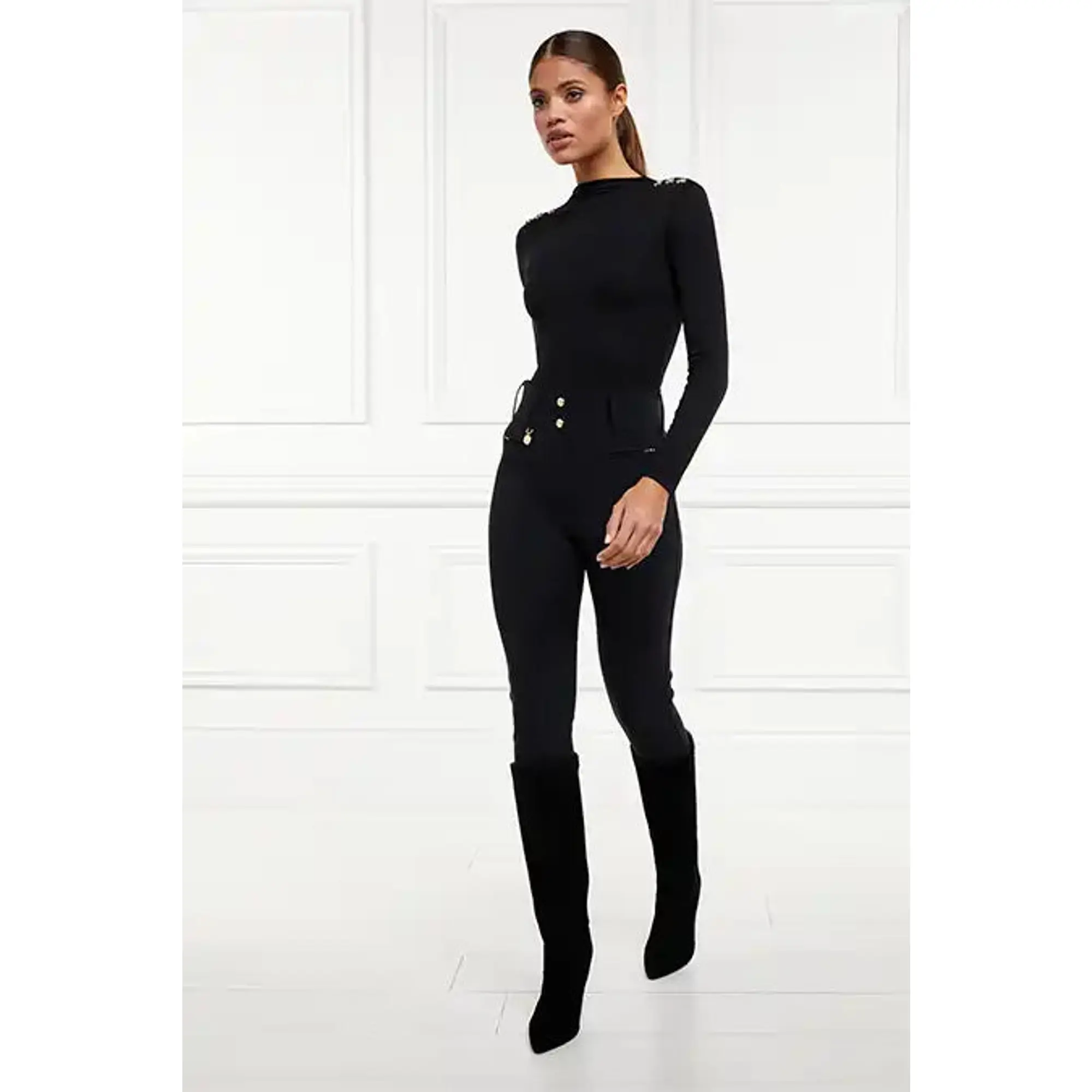 Product image 11 of 13 of Holland Cooper Women's Contour Trousers (Regular Leg) - Black