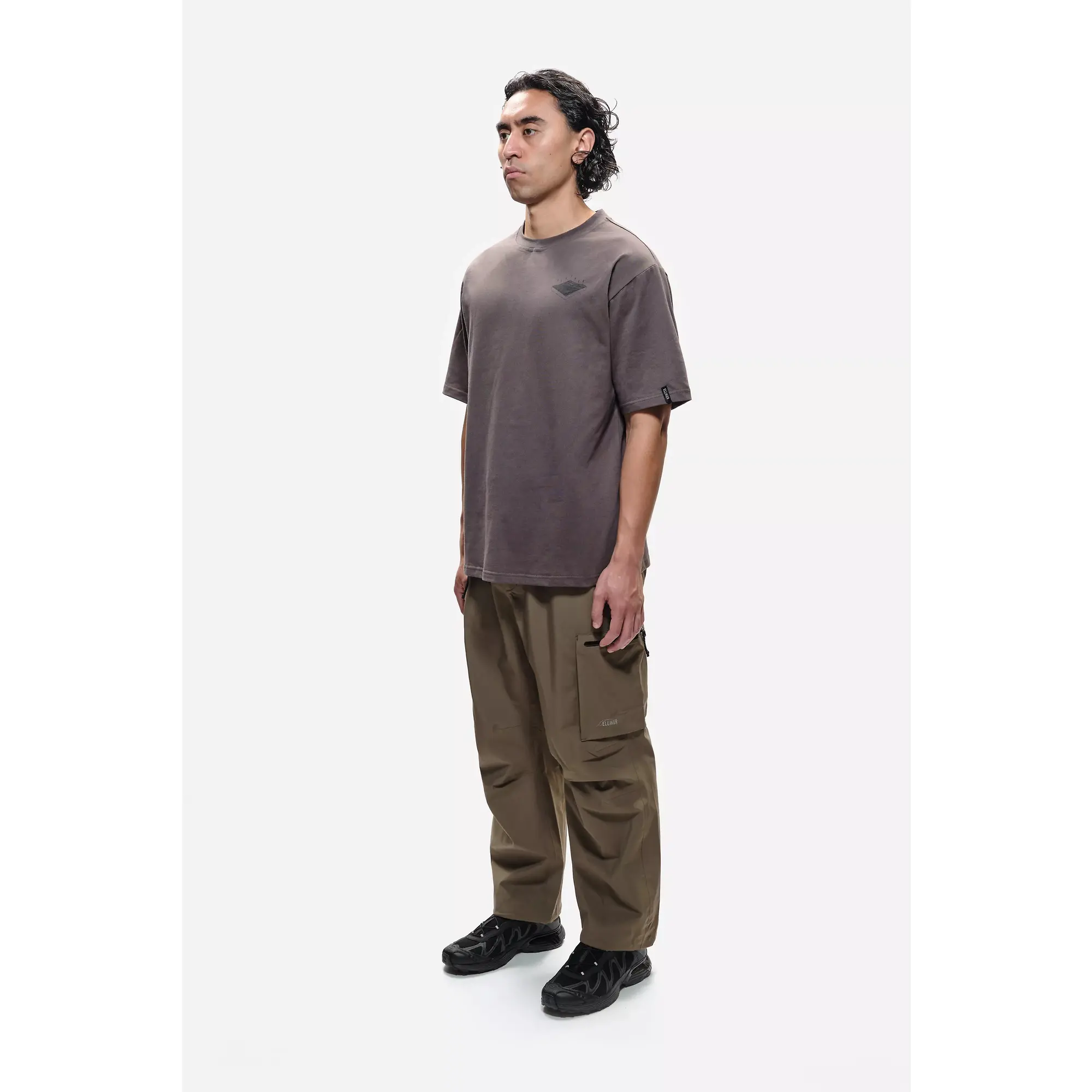 Product image 9 of 13 of Elliker Unisex Rill Hill Print Short Sleeve T-Shirt - Grey