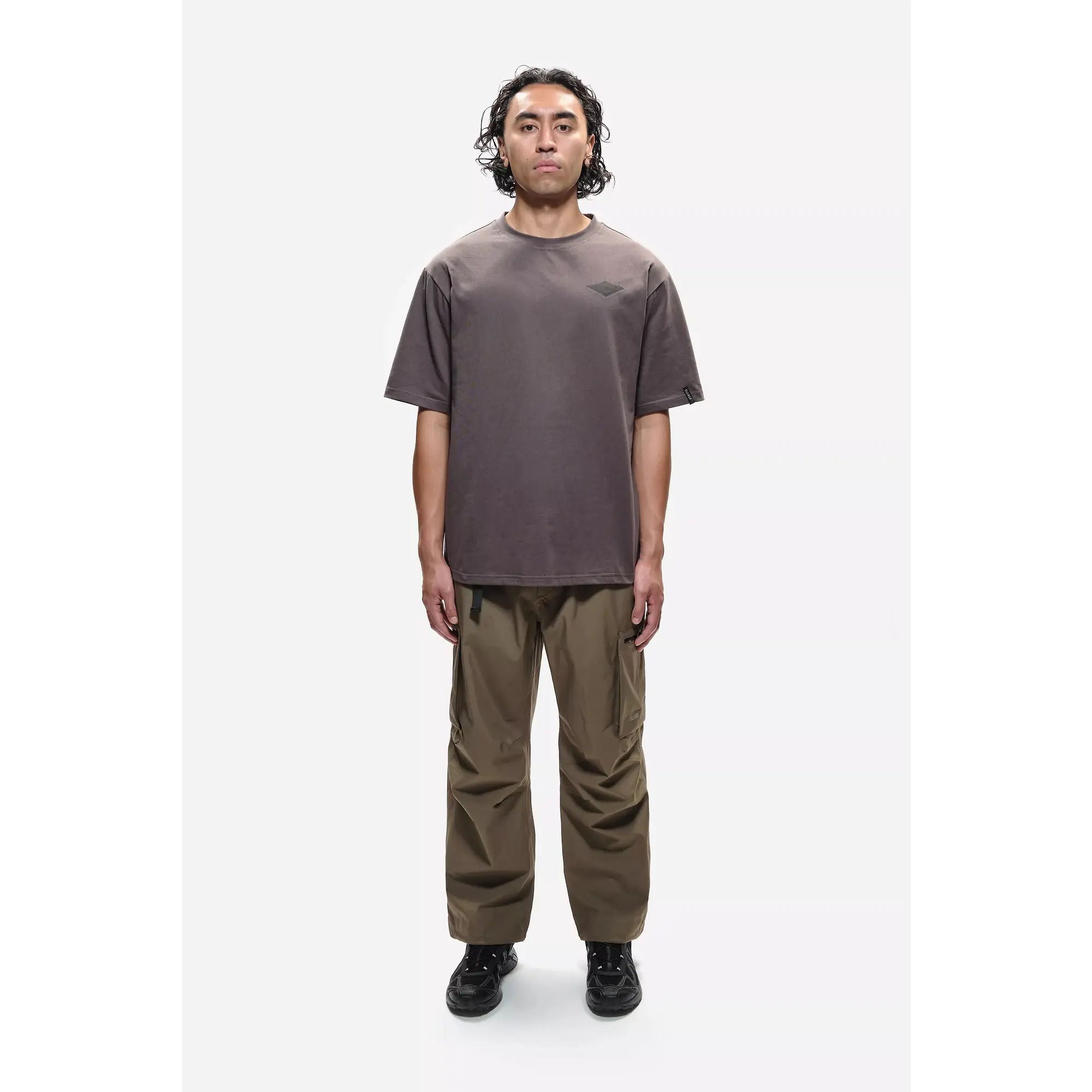 Product image 13 of 13 of Elliker Unisex Rill Hill Print Short Sleeve T-Shirt - Grey