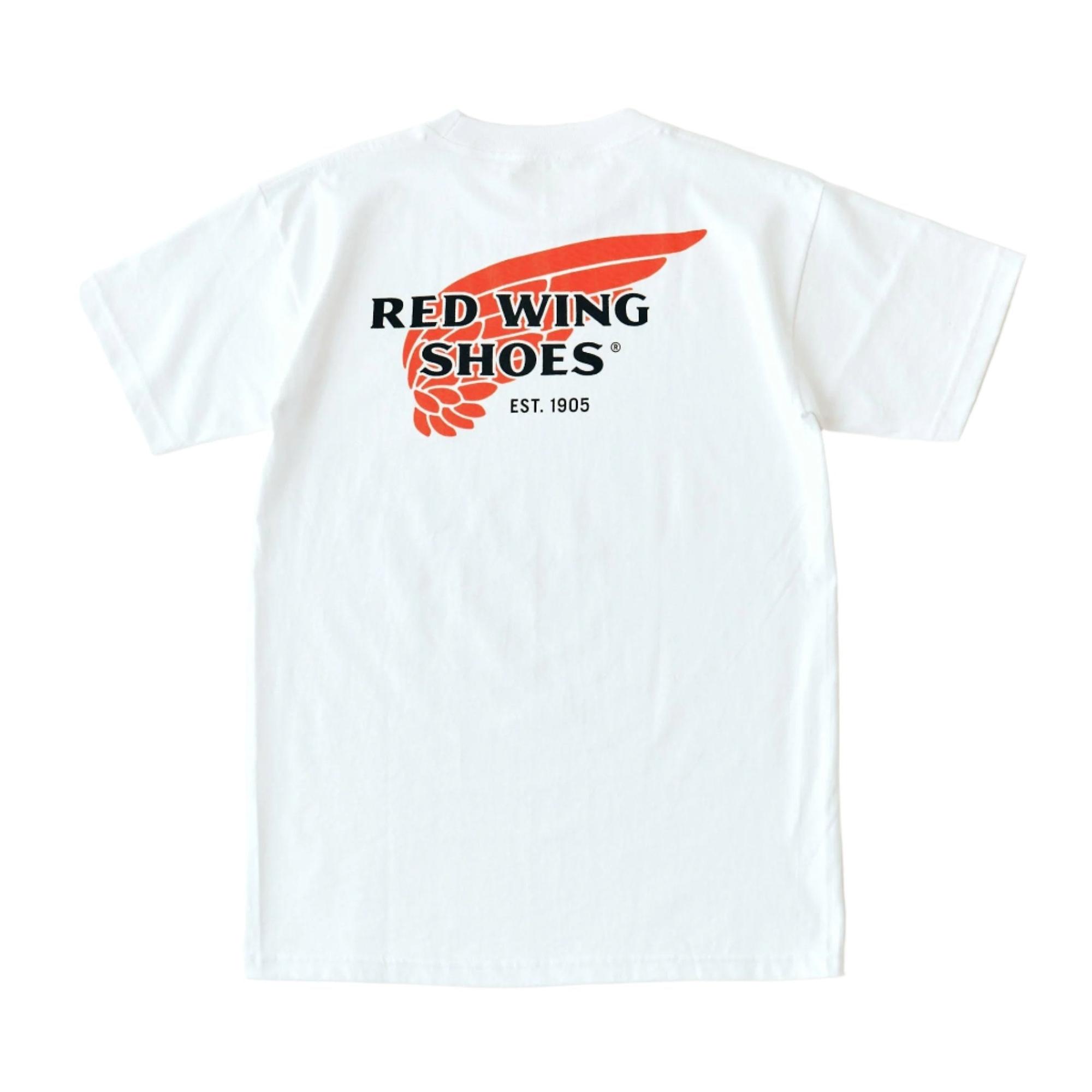 Red Wing Classic Logo Cotton T-Shirt - White - Style 97610
