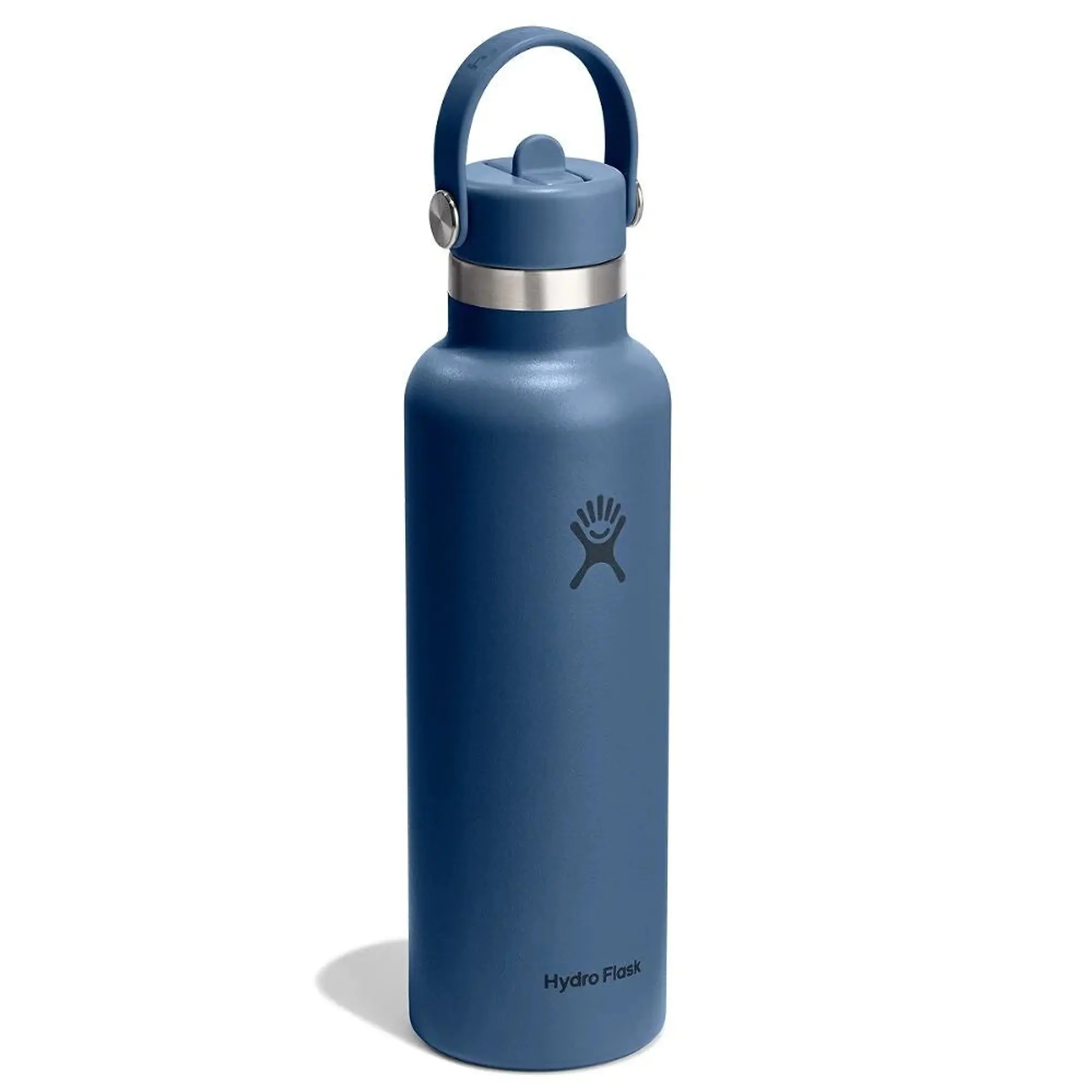 Product image 2 of 3 of Hydro Flask 21oz (621ml) Standard Mouth Bottle with Flex Straw Cap - Harbour Blue