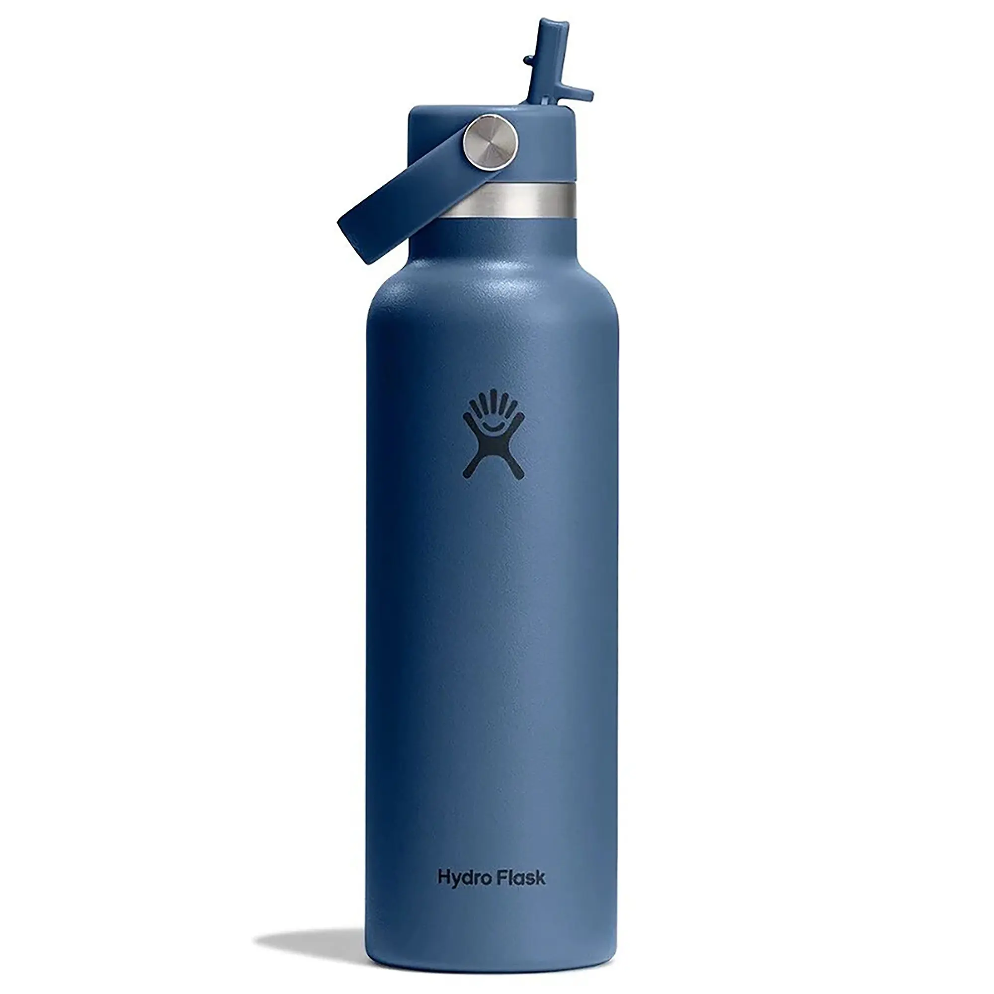 Product image 1 of 3 of Hydro Flask 21oz (621ml) Standard Mouth Bottle with Flex Straw Cap - Harbour Blue
