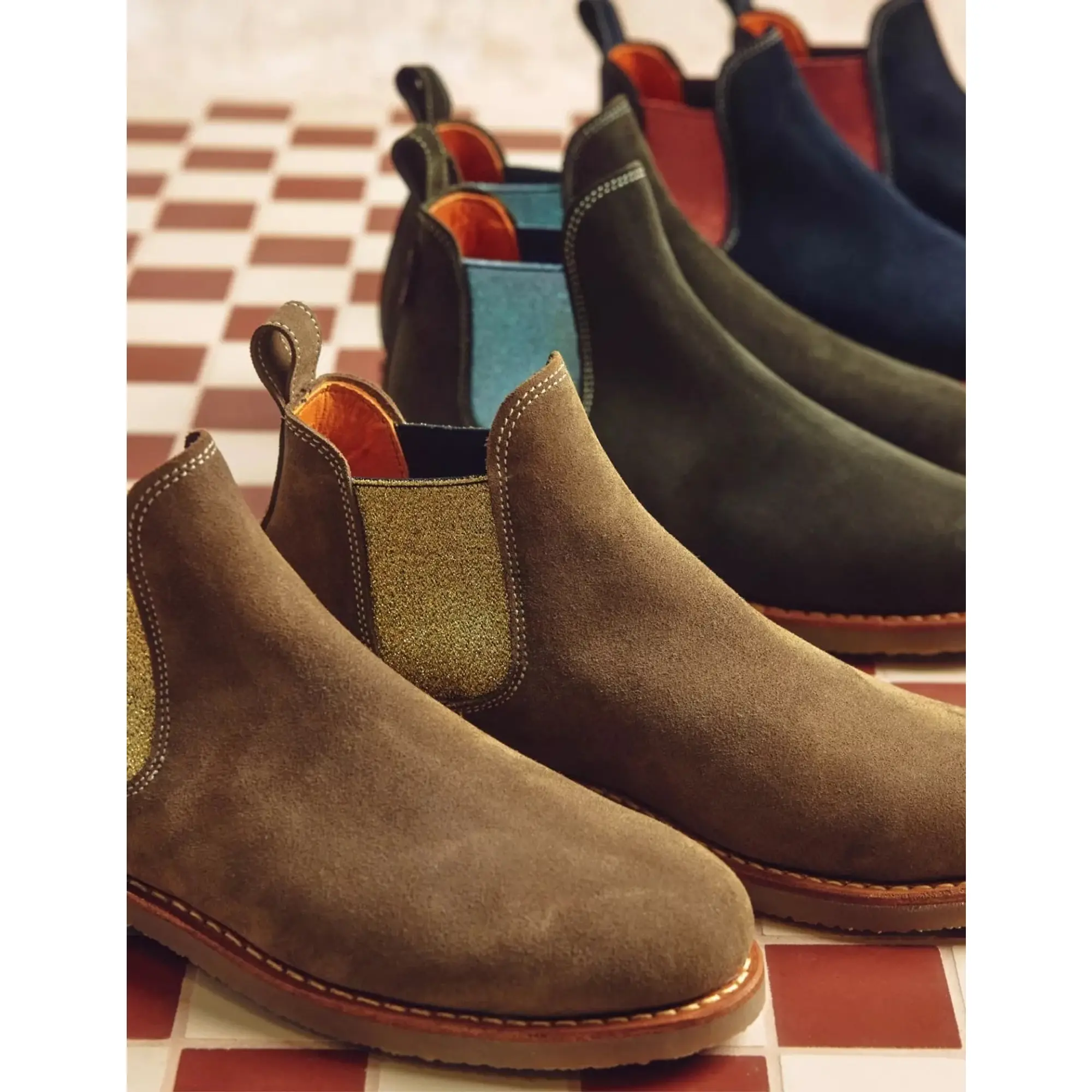 Product image 7 of 7 of Penelope Chilvers Women's Safari Suede Boots - Truffle/Gold