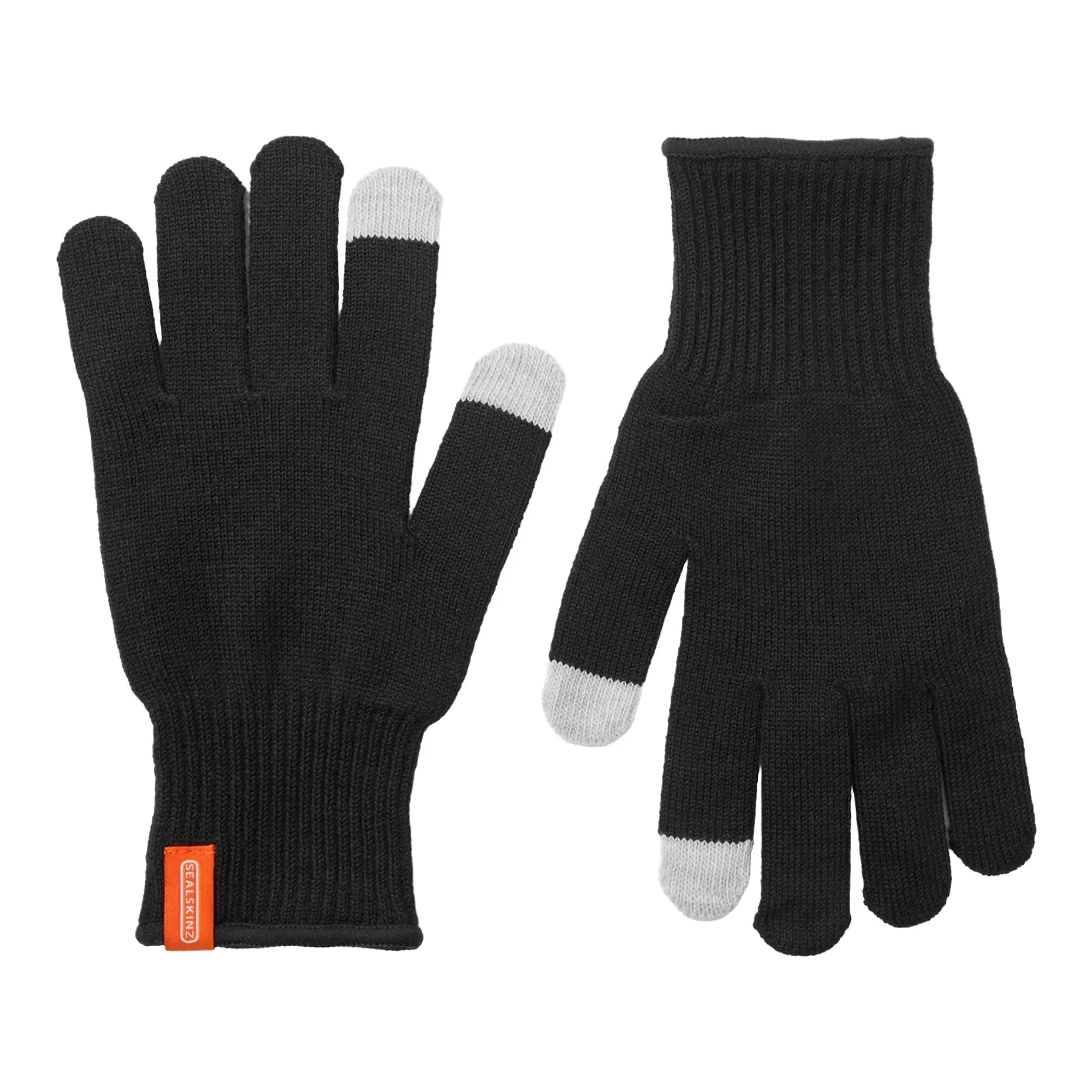 Product image 1 of 3 of Sealskinz Hanworth Solo Merino Gloves - Black