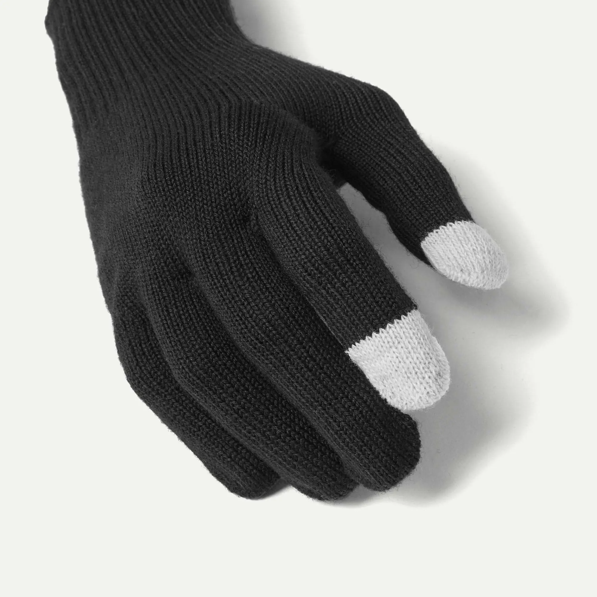 Product image 2 of 3 of Sealskinz Hanworth Solo Merino Gloves - Black