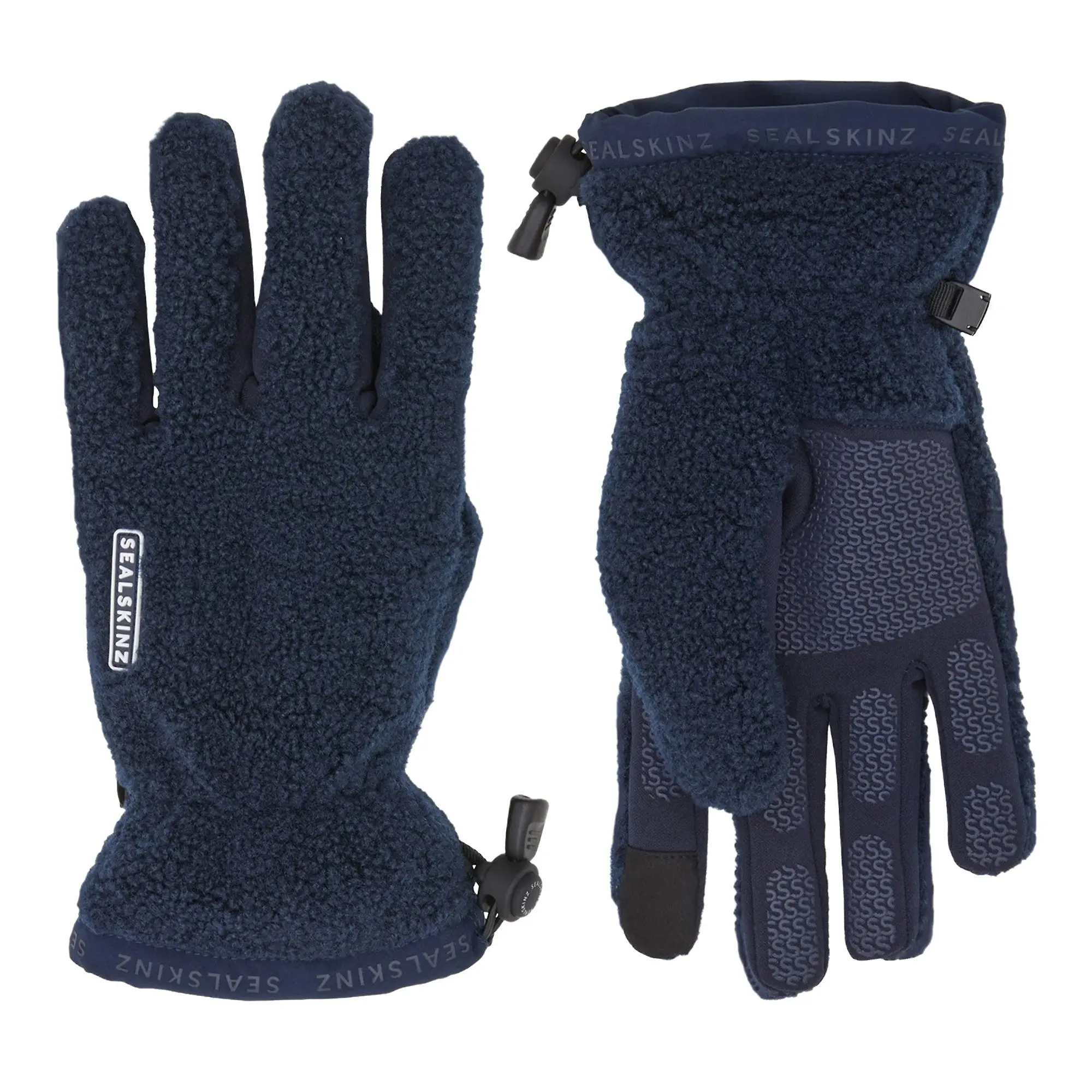 Product image 1 of 2 of Sealskinz Hoveton Waterproof Heavy Sherpa Fleece Gloves - Navy