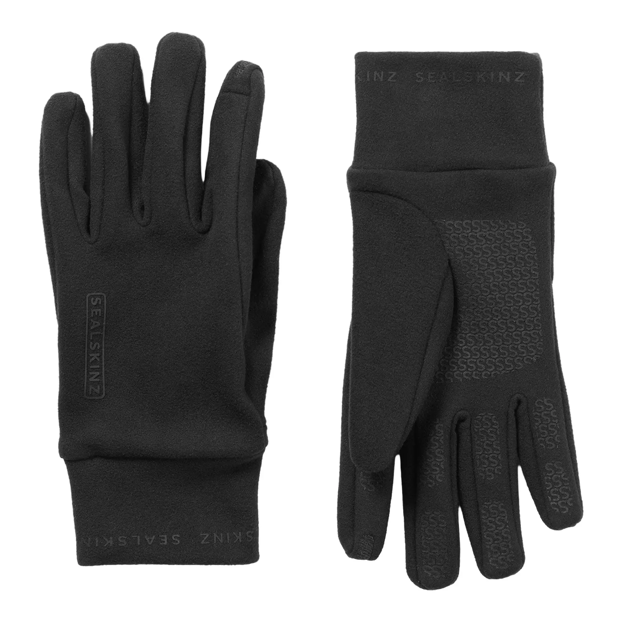Product image 1 of 3 of Sealskinz Lenwade Single Layer Micro Fleece Gloves - Black
