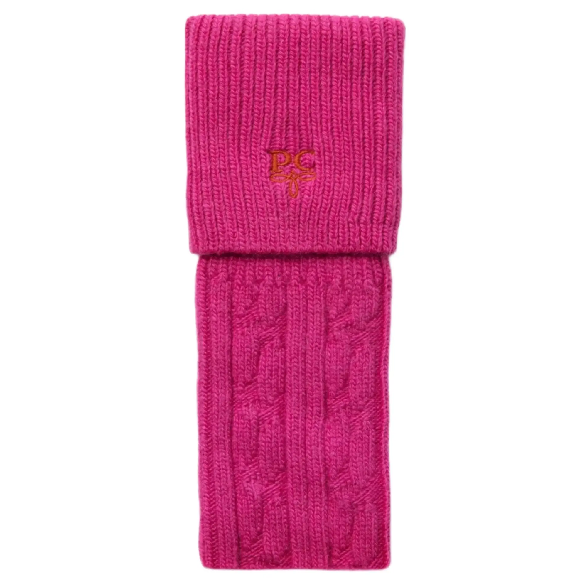 Product image 1 of 5 of Penelope Chilvers Women's Cashmere Cable Boot Socks - Pink