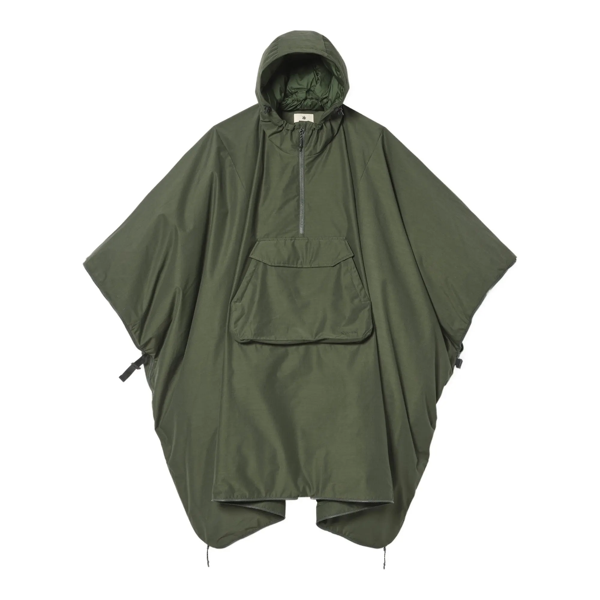 Product image 1 of 11 of Snow Peak FR 2L Down Poncho - Dark Olive