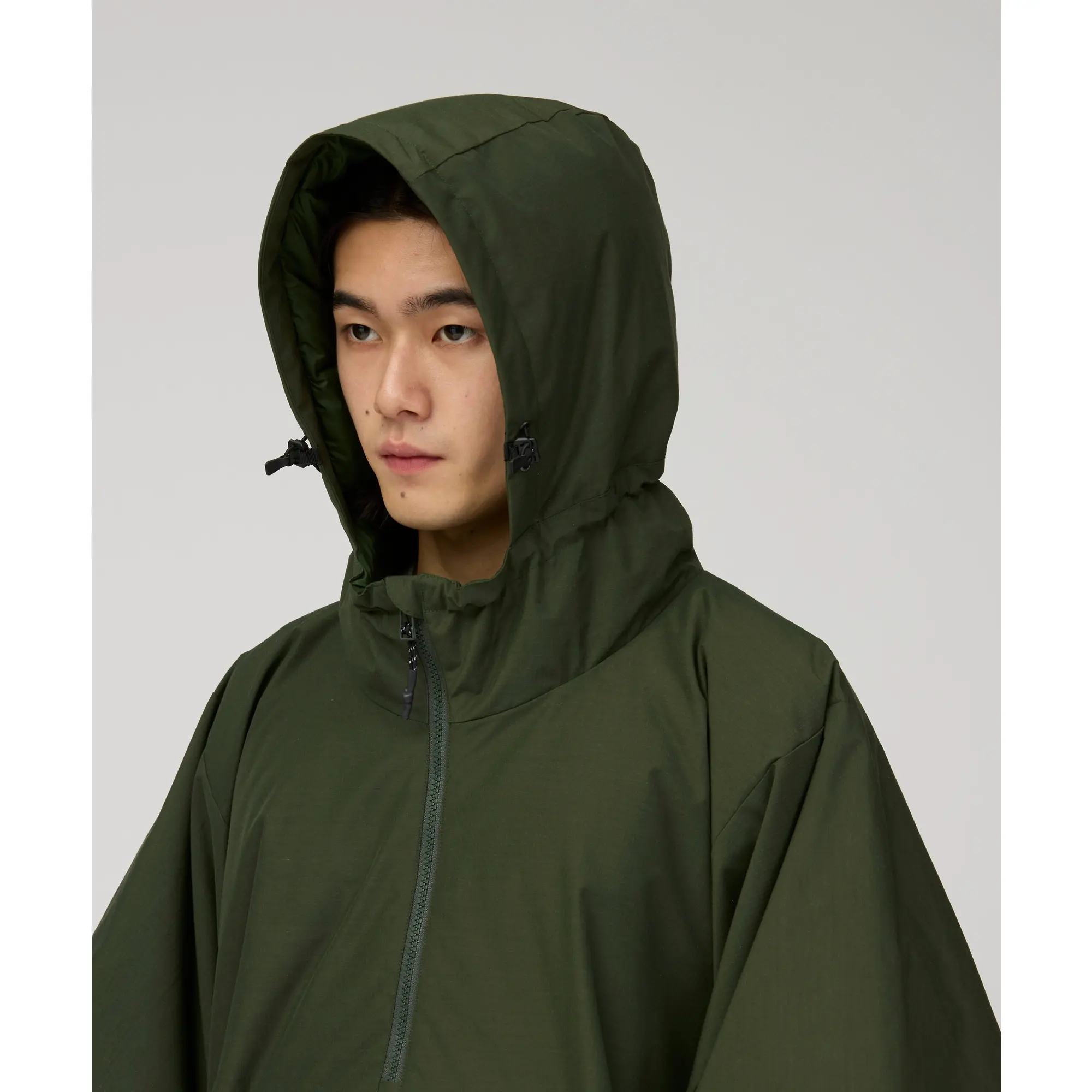 Product image 7 of 11 of Snow Peak FR 2L Down Poncho - Dark Olive