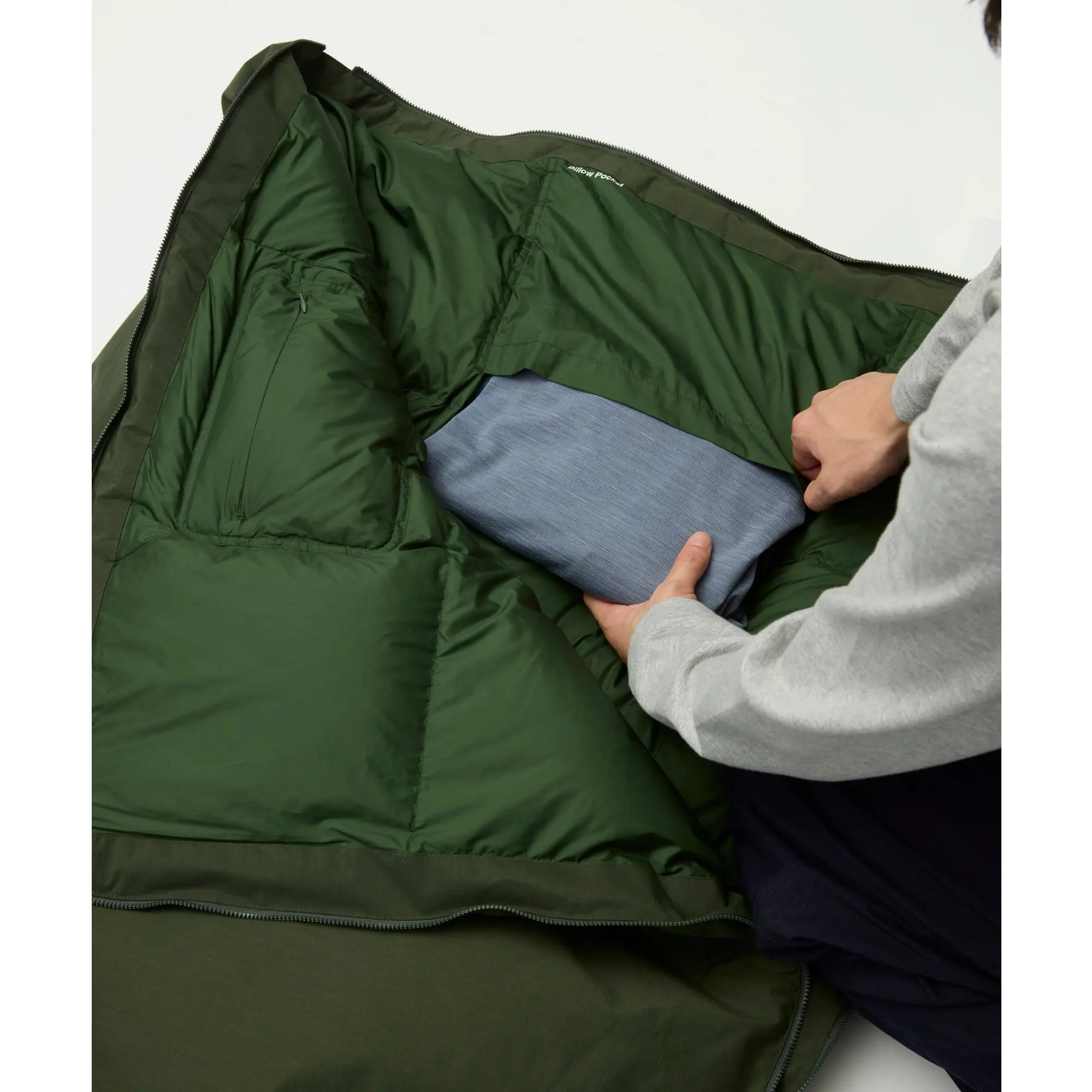 Product image 9 of 11 of Snow Peak FR 2L Down Poncho - Dark Olive