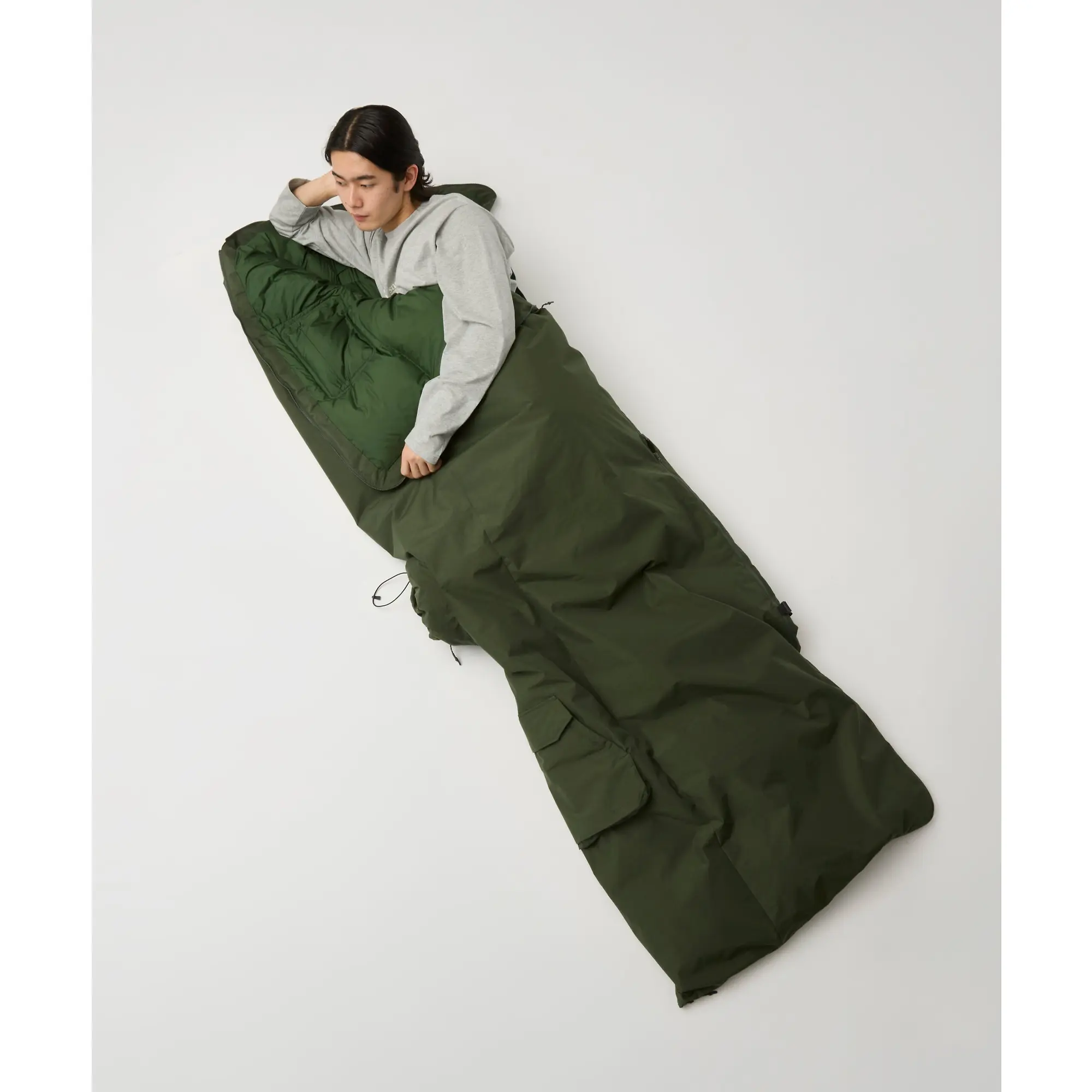 Product image 10 of 11 of Snow Peak FR 2L Down Poncho - Dark Olive