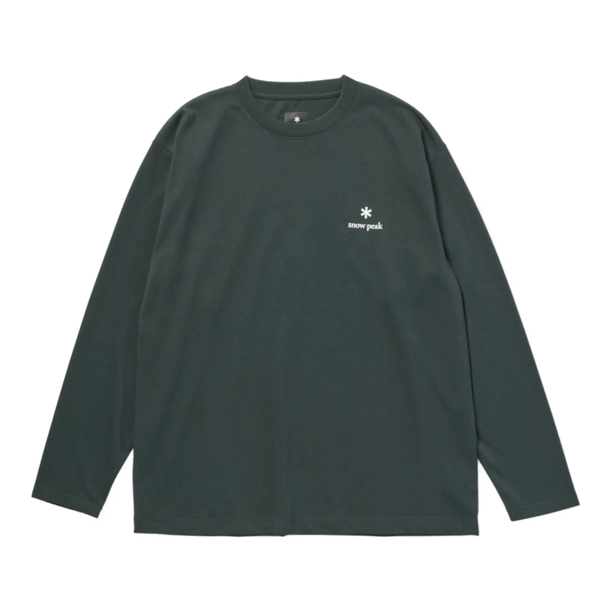 Product image 1 of 1 of Snow Peak New Standard Logo L/S T-Shirt - Dark Green