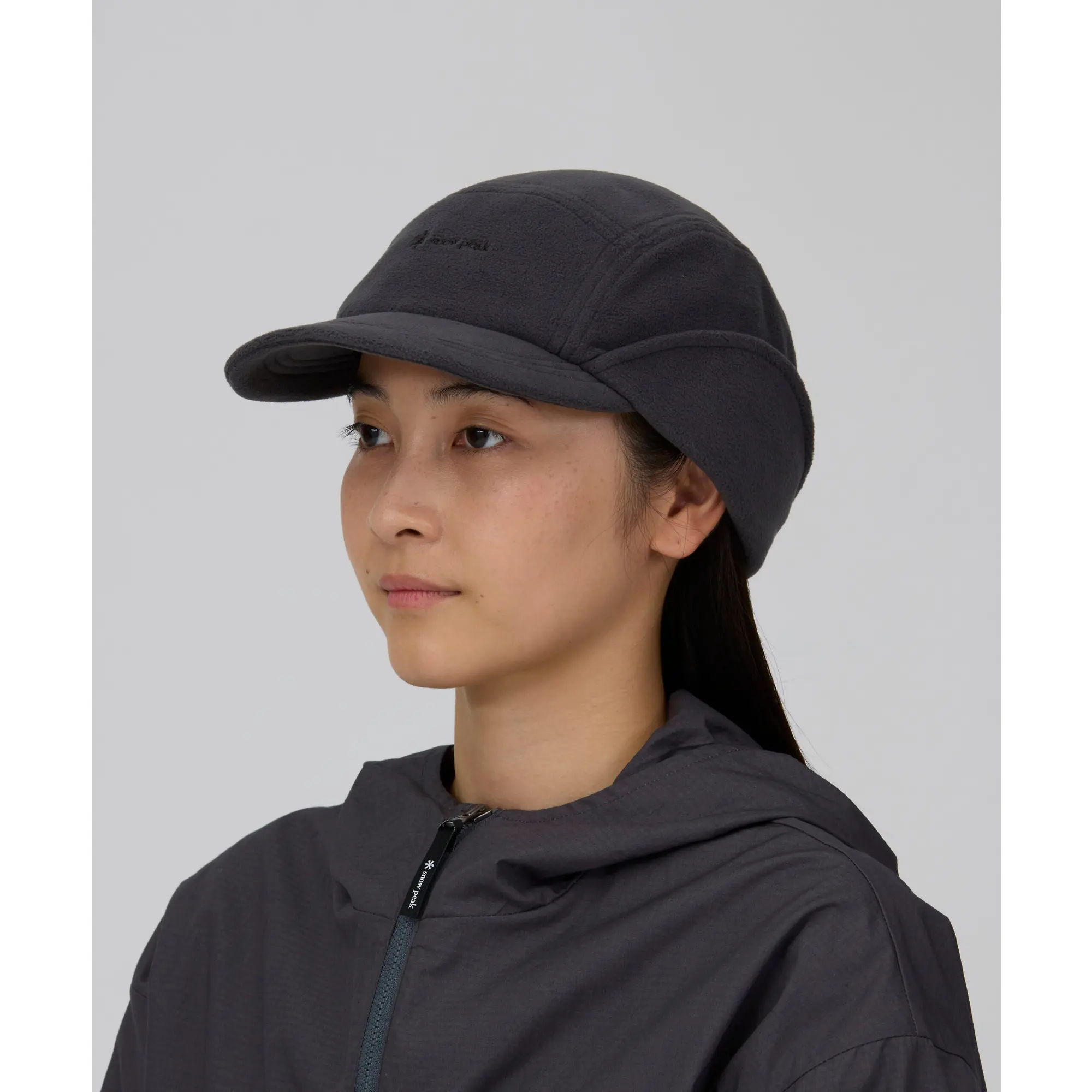 Product image 2 of 6 of Snow Peak Polartec Ear Cuff Cap - Charcoal
