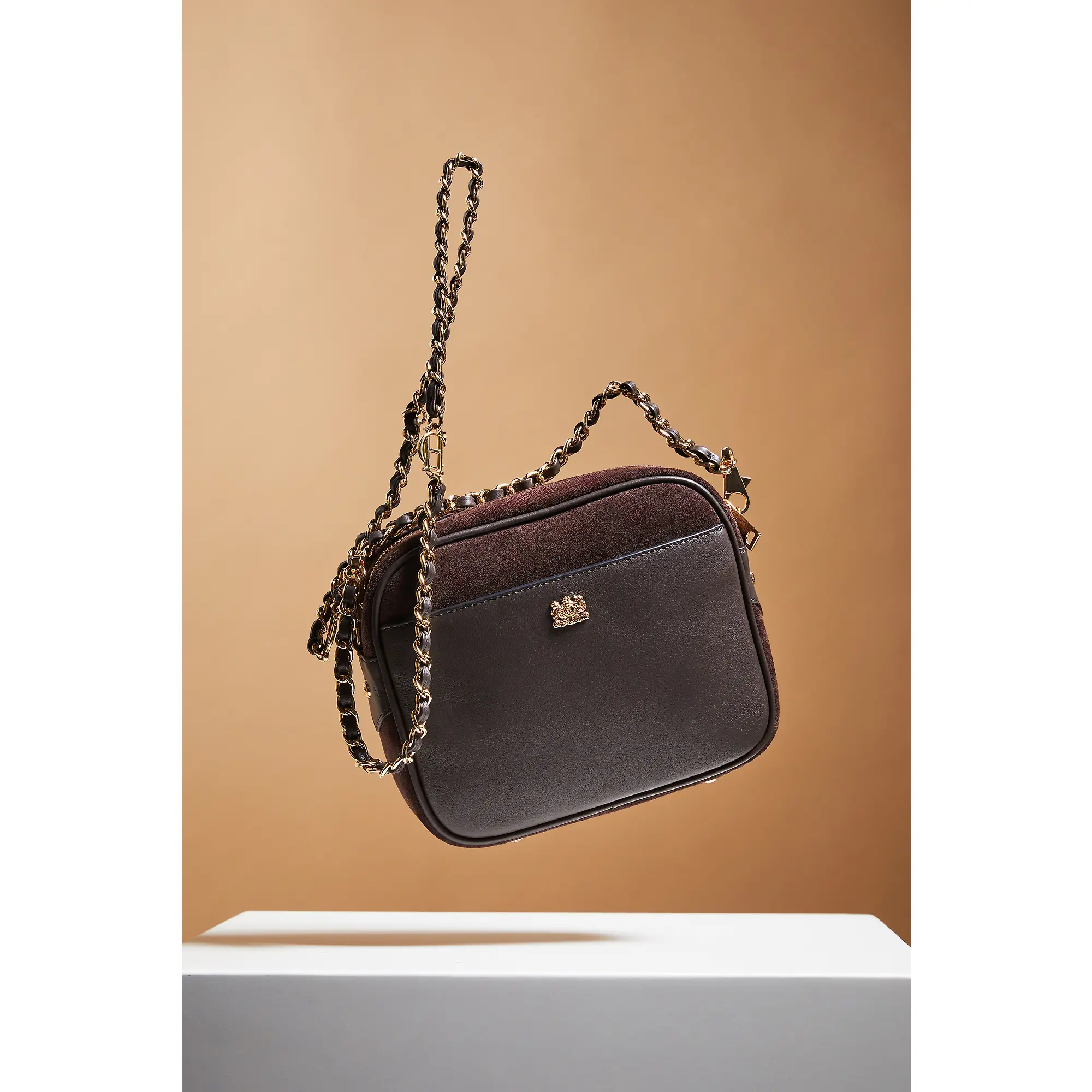 Product image 5 of 7 of Holland Cooper Women's Soho Camera Bag - Chocolate Suede