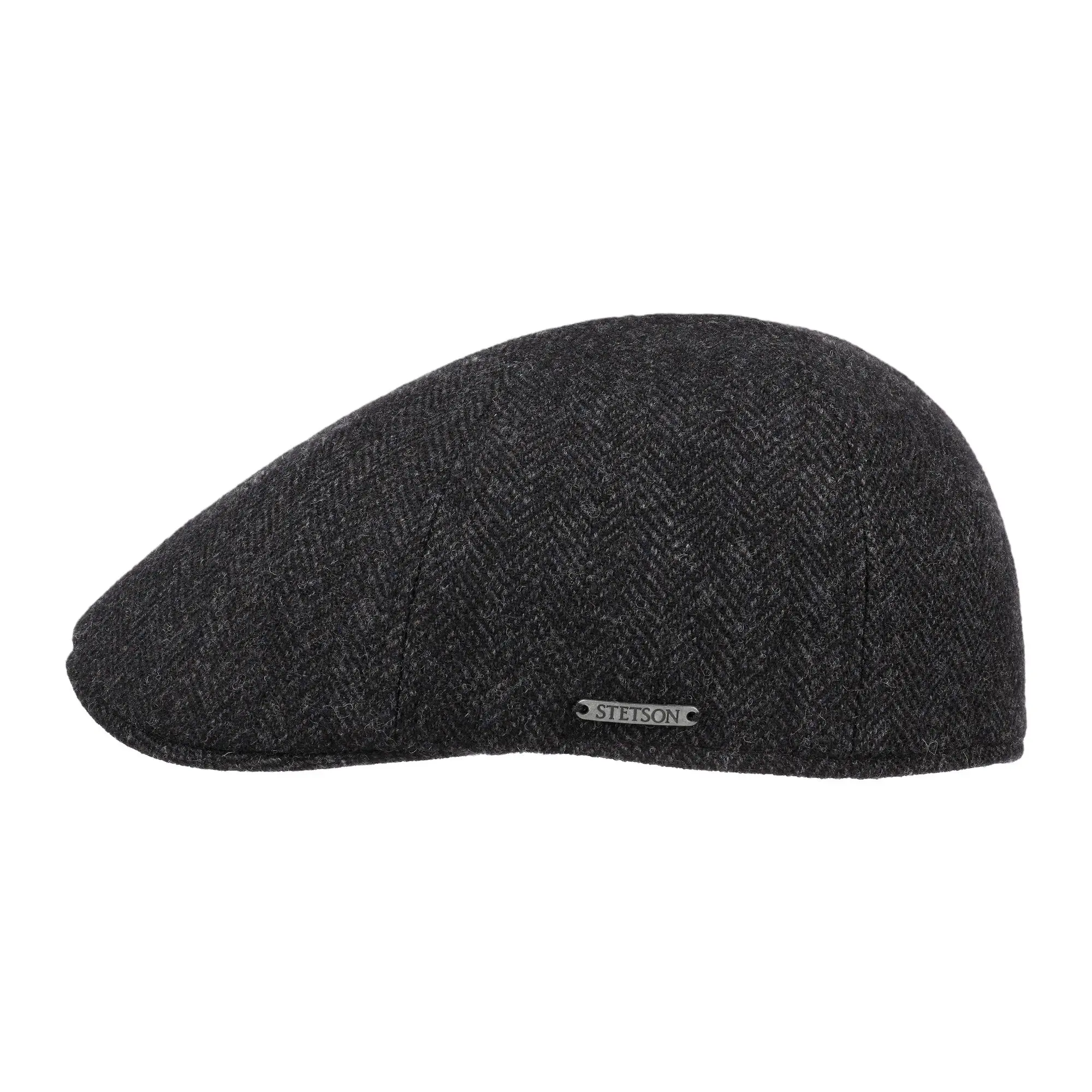 Product image 1 of 4 of Stetson Men's Texas Wool Herringbone Cap - Dark Grey