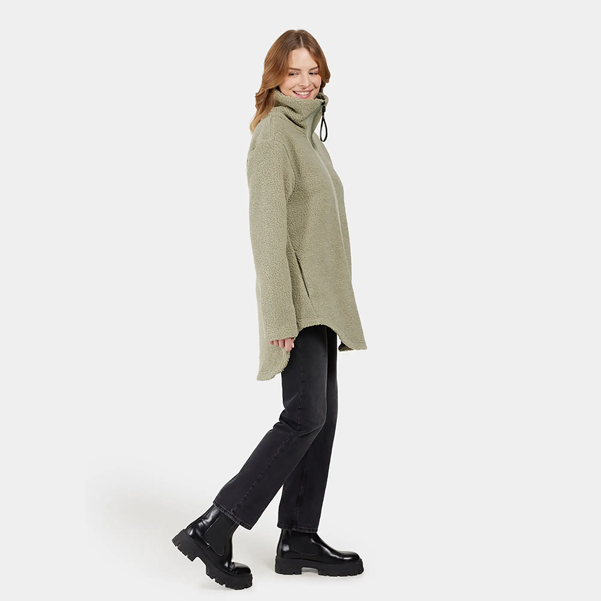 Product image 7 of 11 of Didriksons Women's Umi Full-Zip Jacket - Wilted Leaf