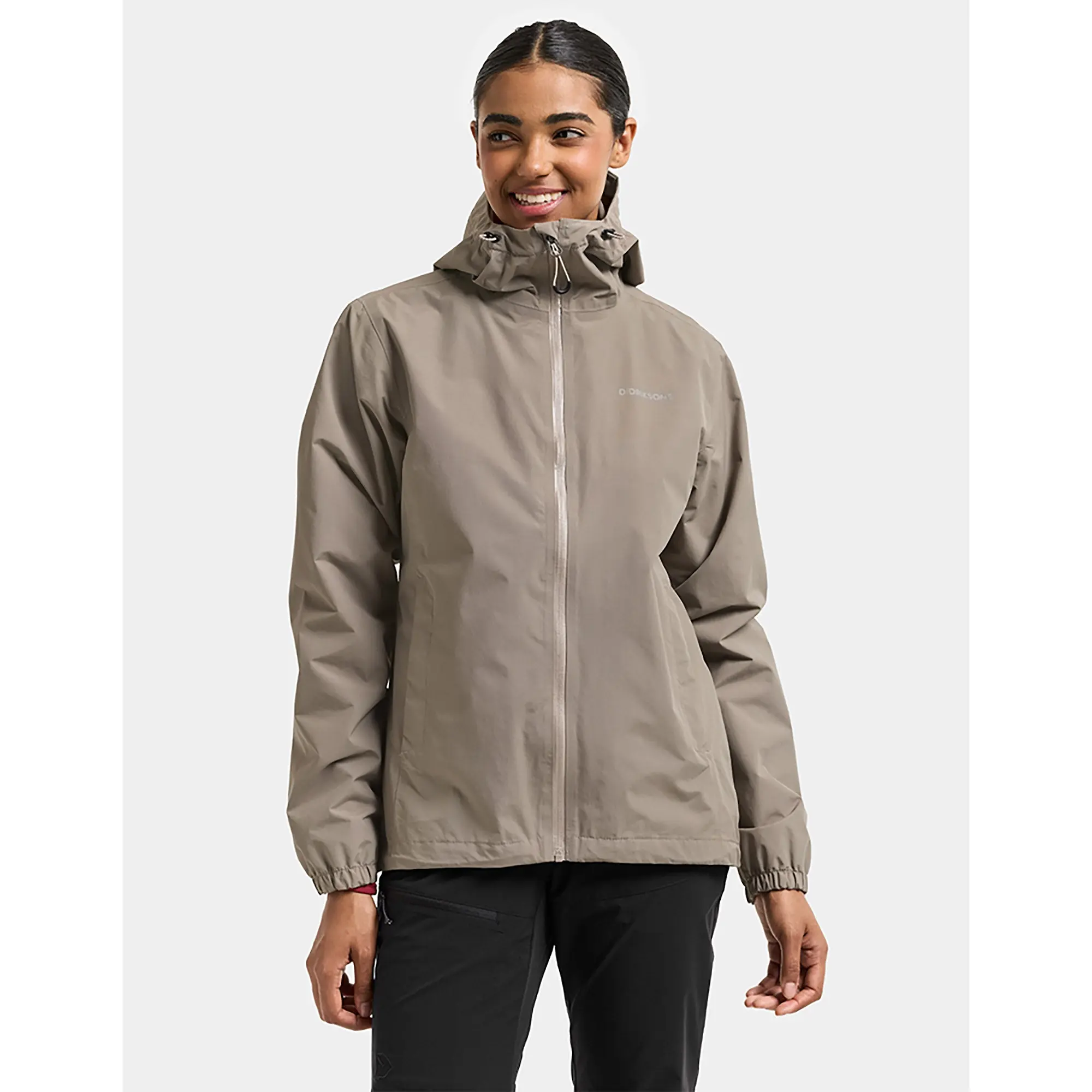 Product image 3 of 10 of Didriksons Women's Varja Waterproof Jacket - Ash Brown