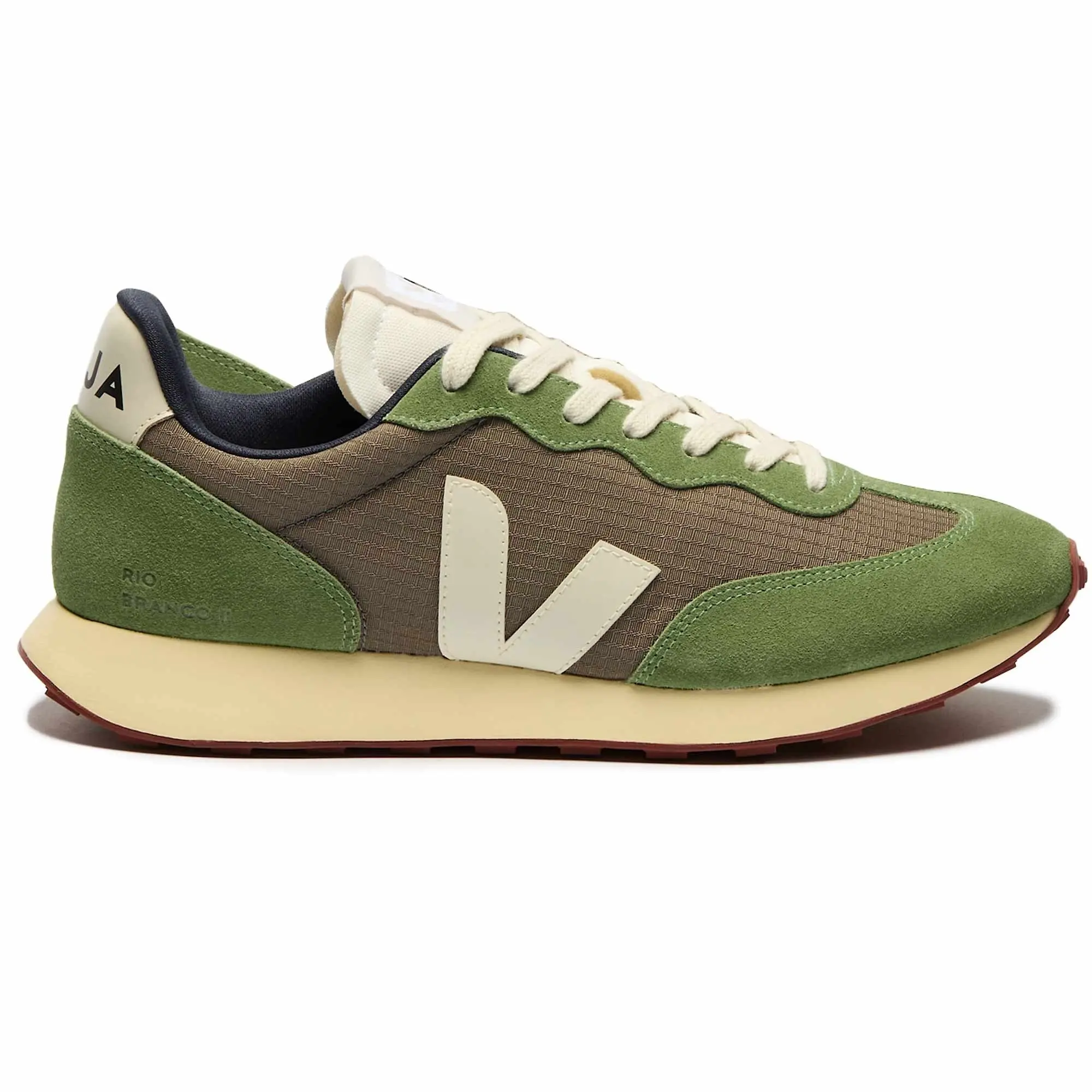 Product image 1 of 5 of VEJA Men's Rio Branco II Ripstop Retro-Running Trainers - Kaki Pierre