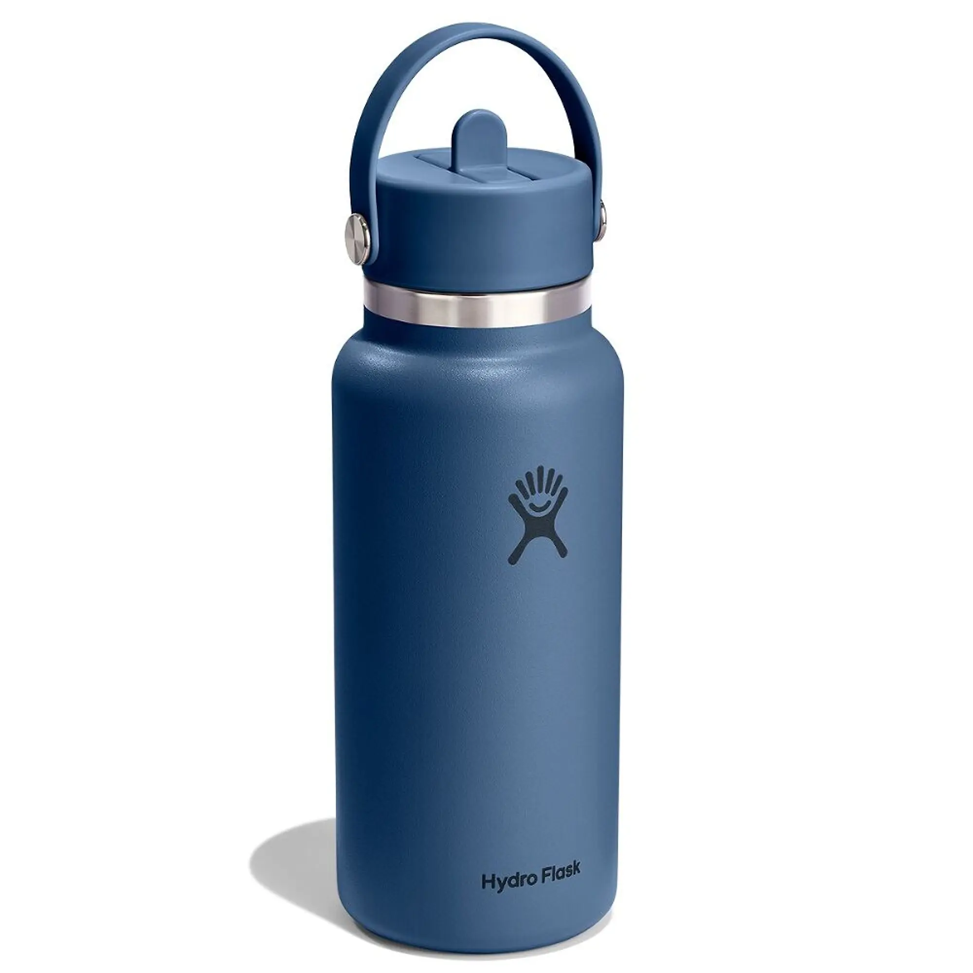 Product image 2 of 6 of Hydro Flask 32oz (946ml) Wide Mouth Bottle with Flex Straw Cap - Harbour Blue