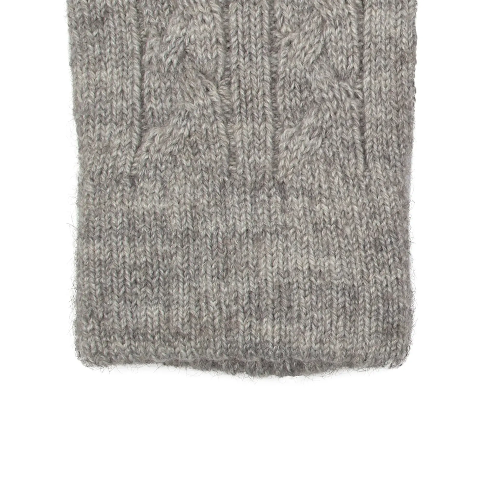 Product image 8 of 10 of Dents Women's Fingerless Cable Knit Gloves - Dove Grey