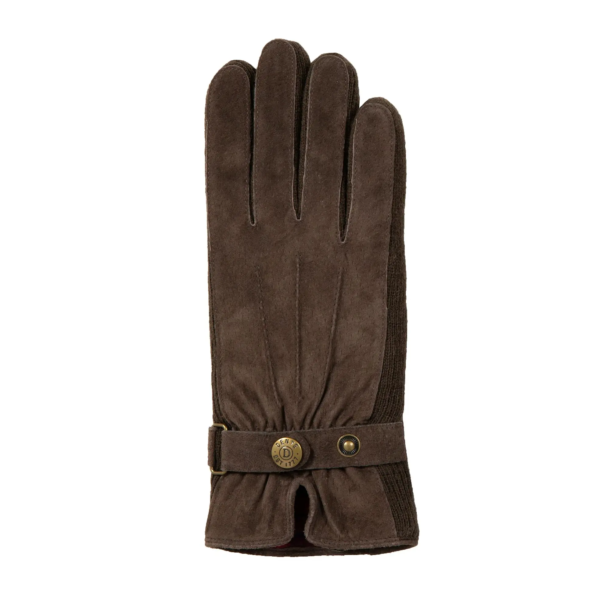 Product image 9 of 12 of Dents Women's Laura Three-Point Fleece-Lined Suede Gloves - Mocca