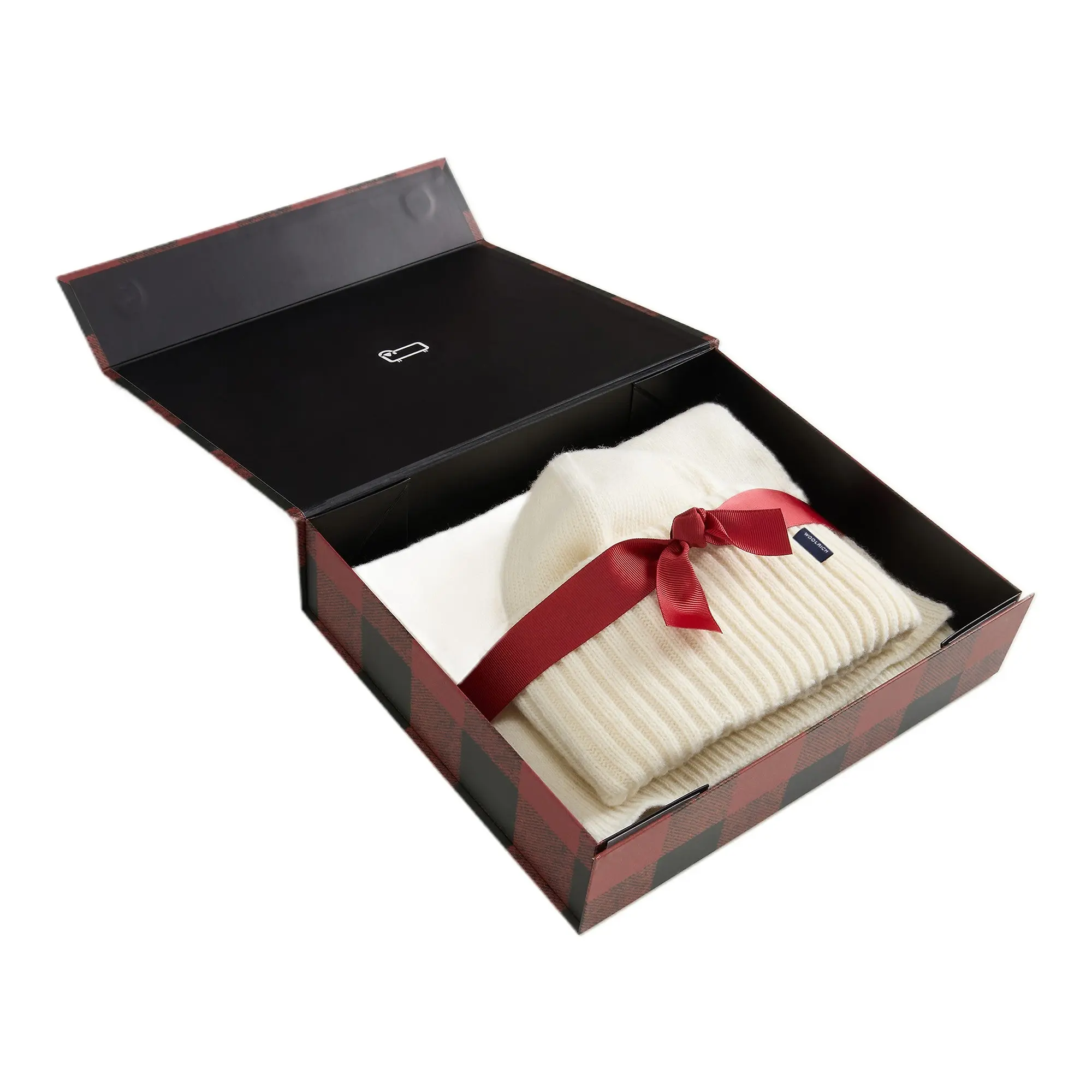 Product image 1 of 4 of Woolrich Women's Made in Italy Wool-Blend Beanie and Scarf Gift Set - Milky Cream